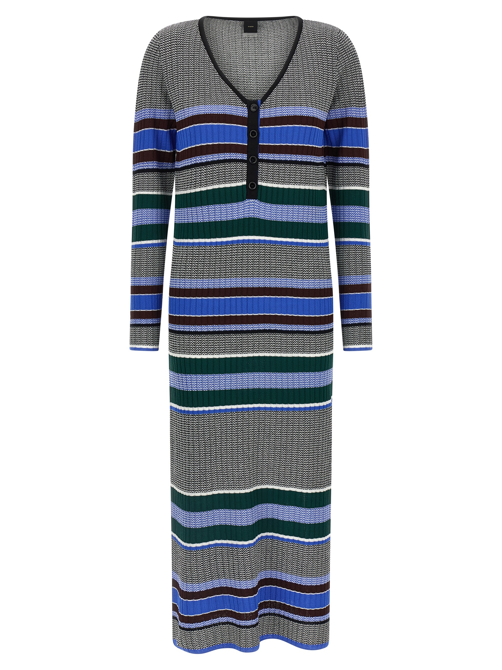 Multicolor Viscose Long Dress
