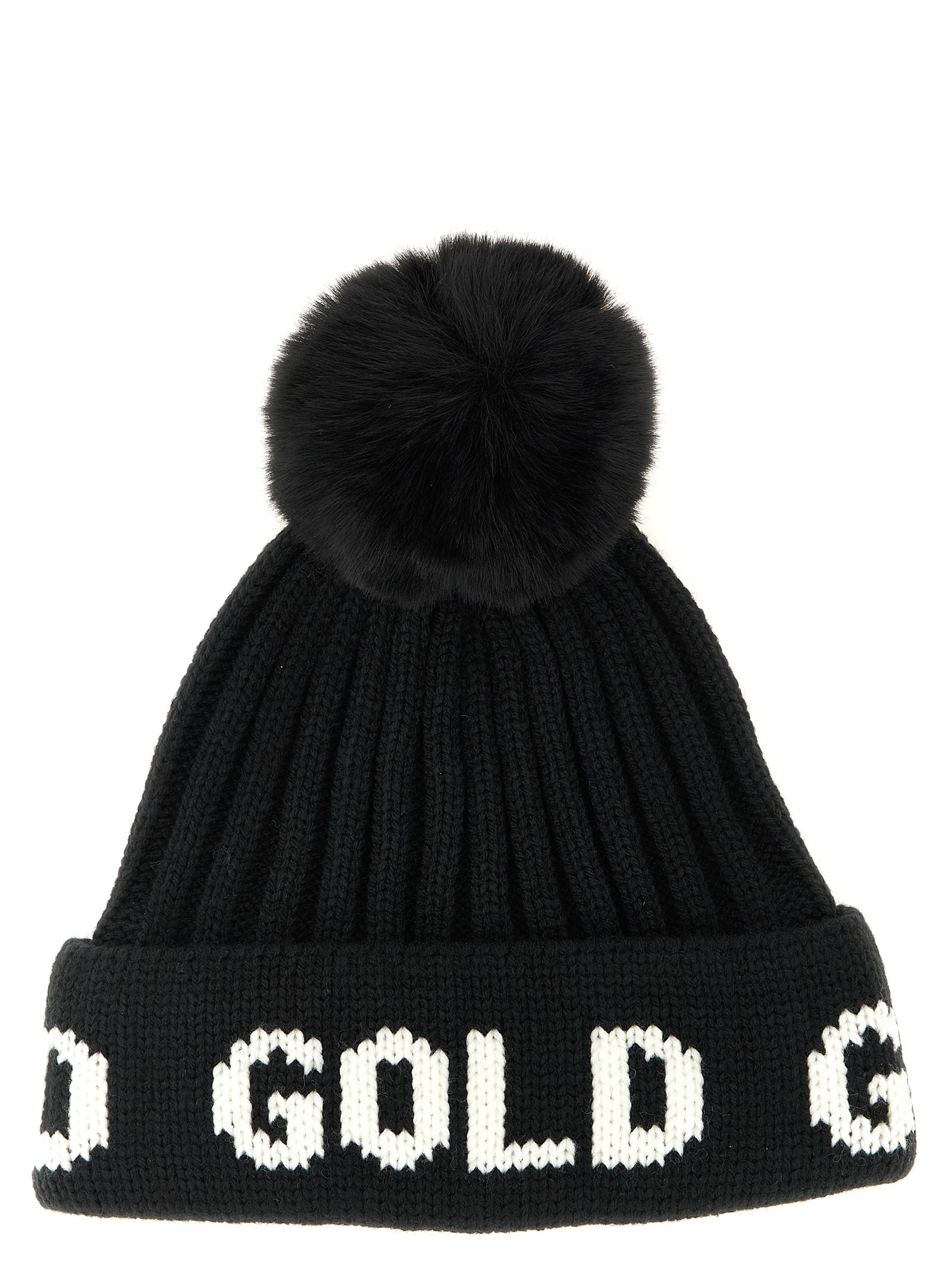 Black Marabou Beanie