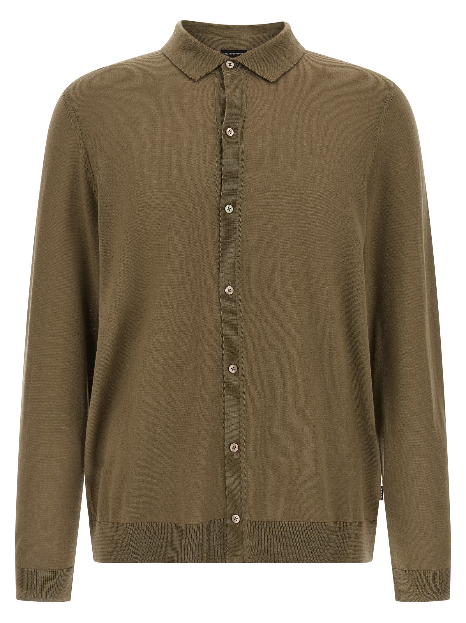 Bicolor Virgin Wool Polo Shirt