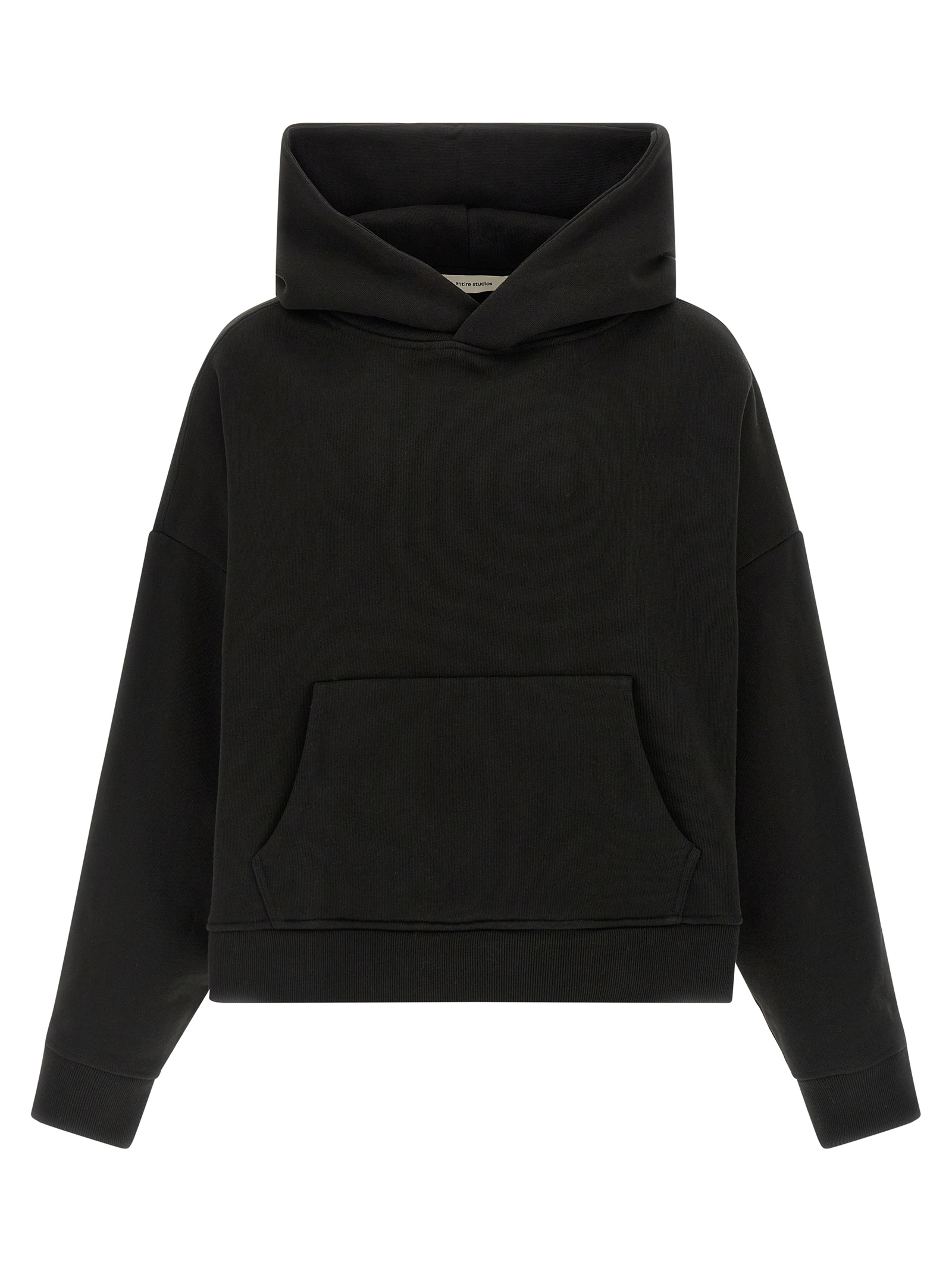 Black Cotton Sweatshirt