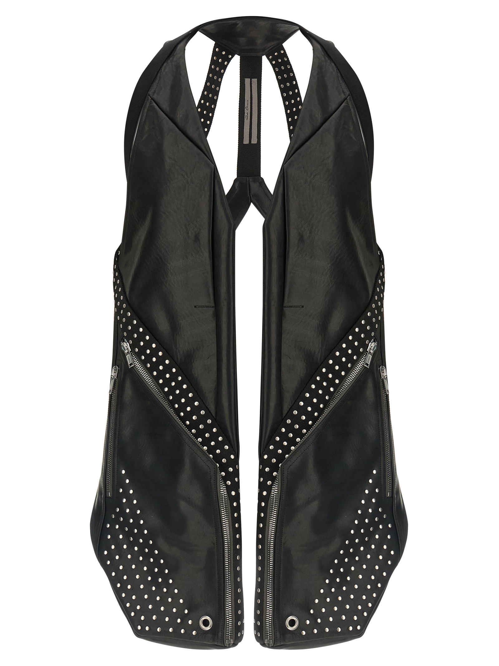 Black Bull Skin Sleeveless Jacket