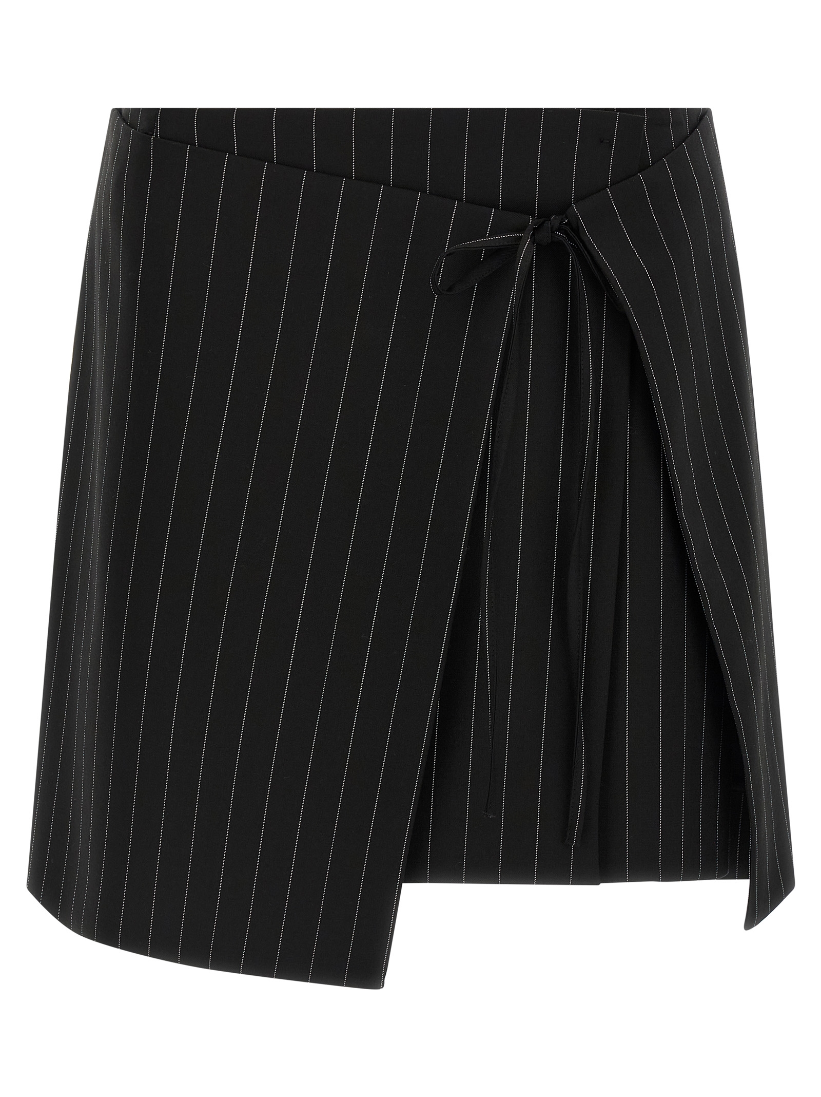Black Virgin Wool Long Skirt