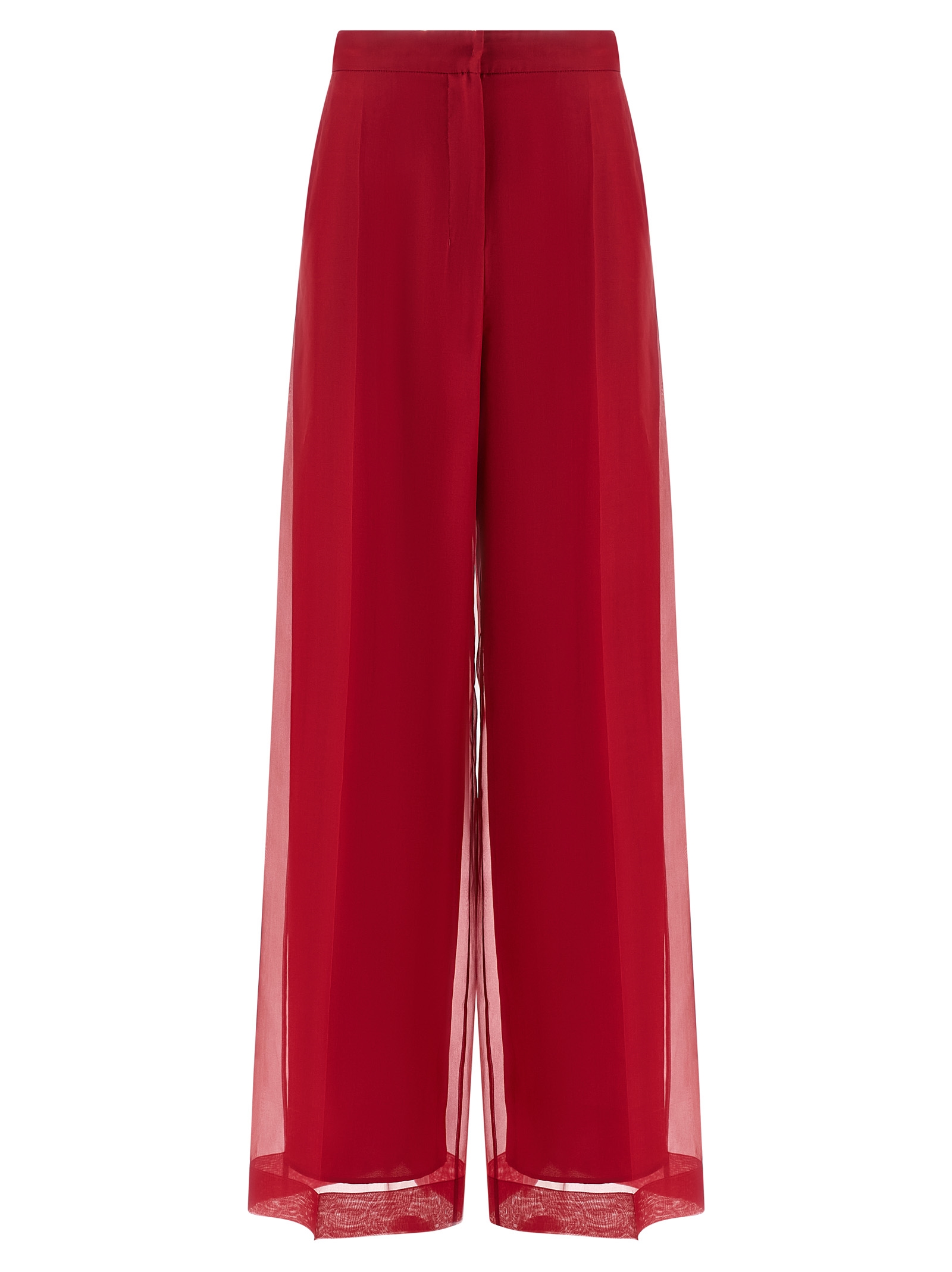 Multicolor Silk Casual Pants