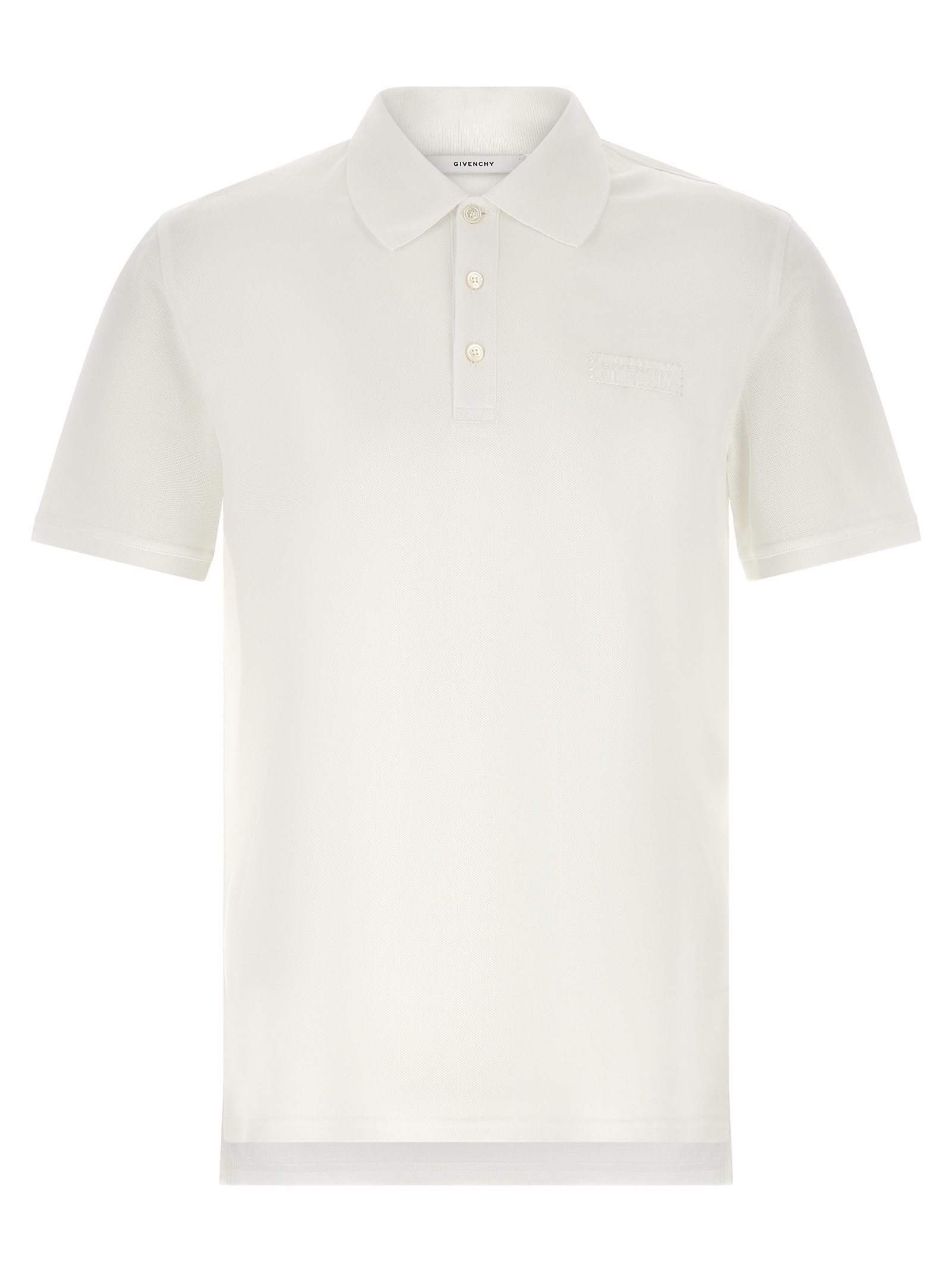 White Cotton Polo Shirt