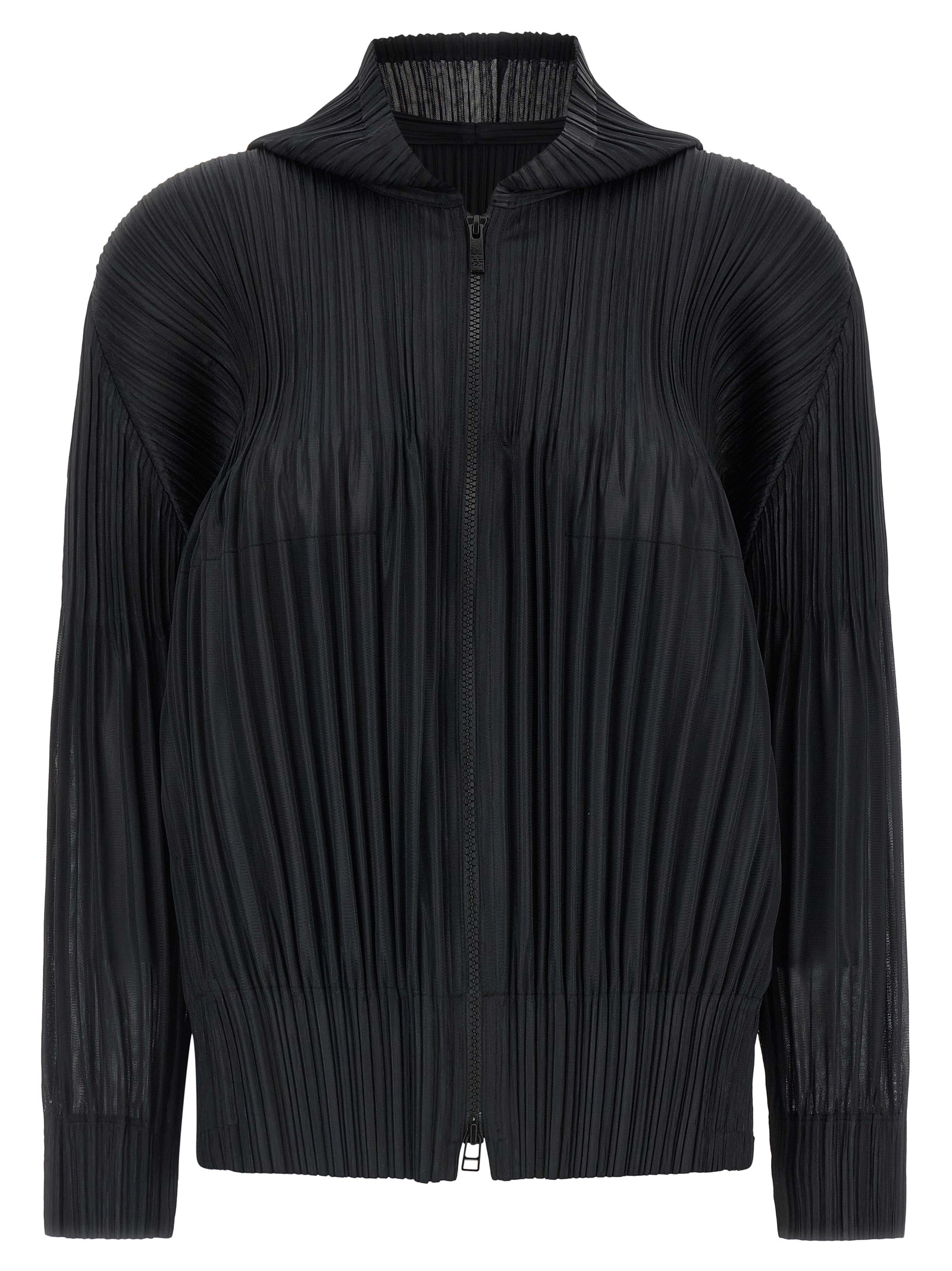 Black Polyester Cardigan