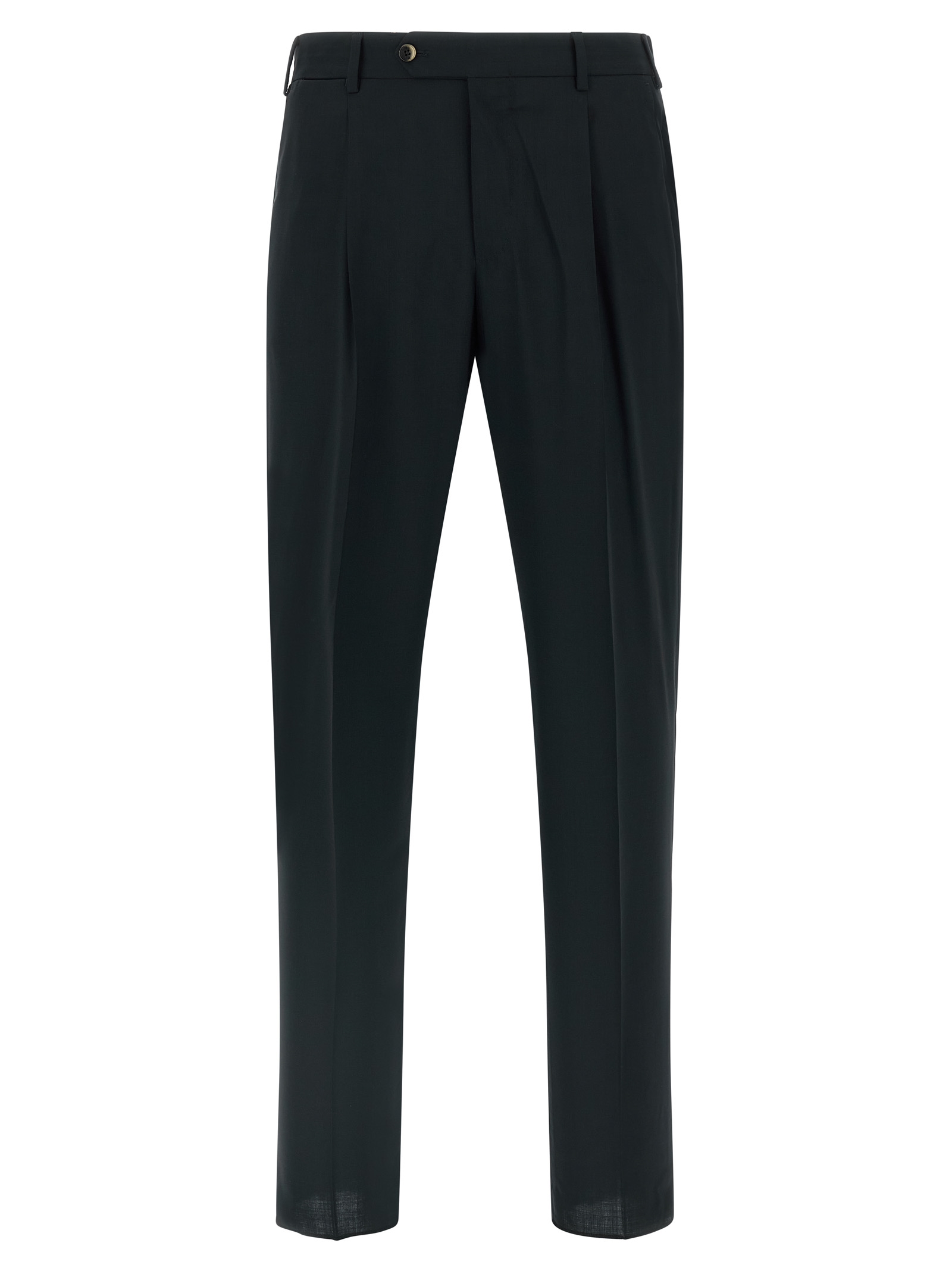Black Virgin Wool Pants