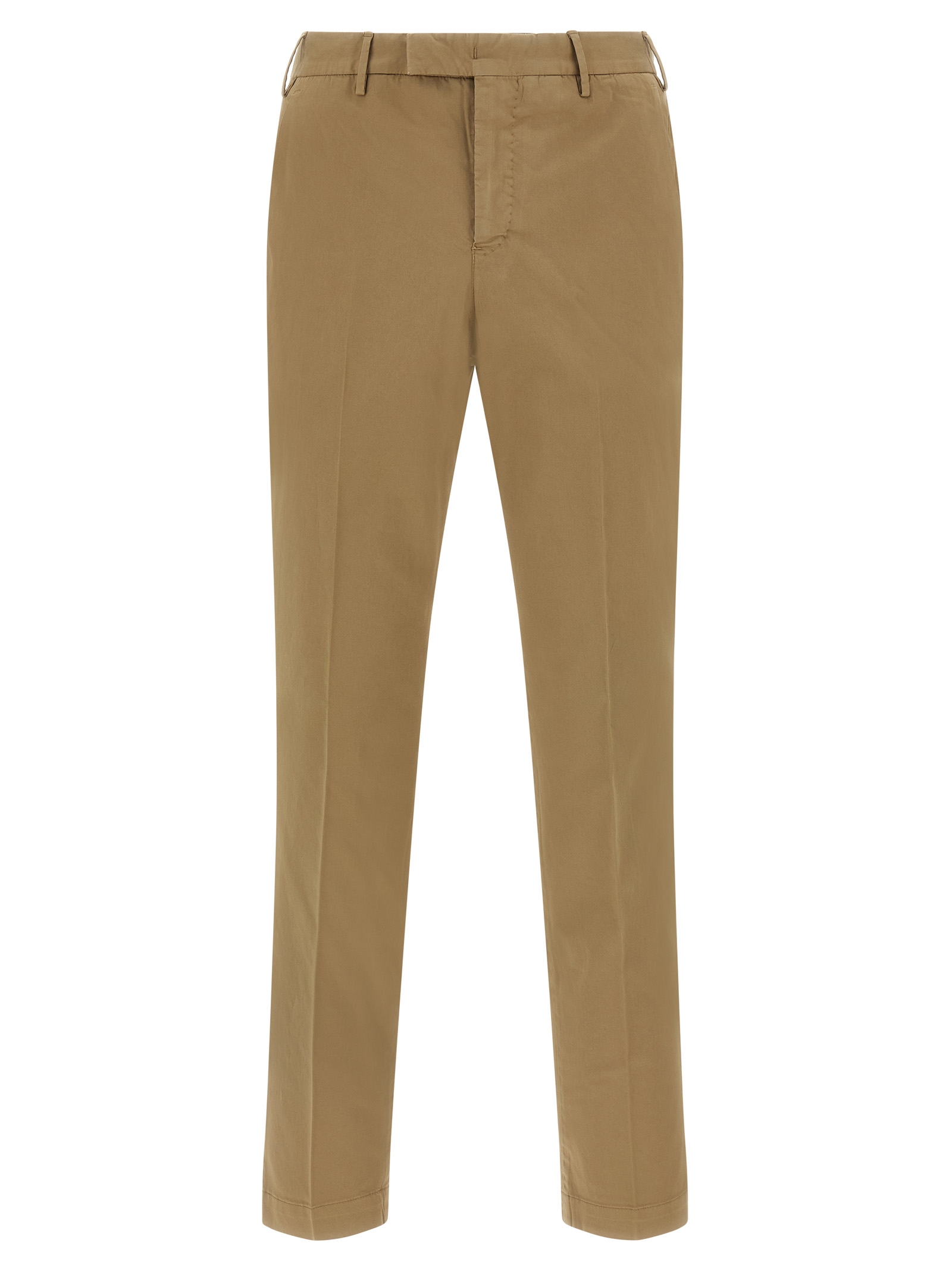 Brown Cotton Dress Pants