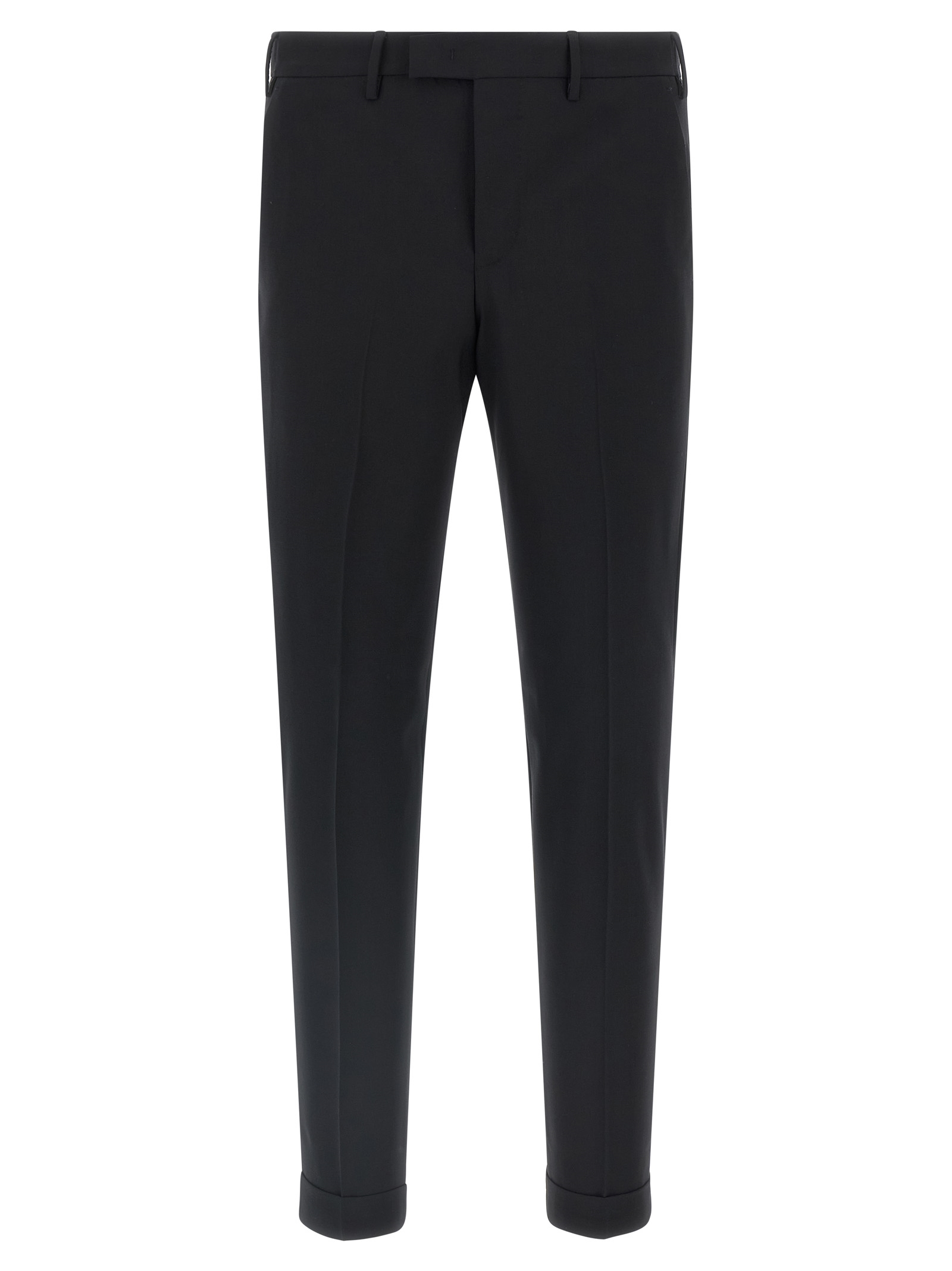 Black Virgin Wool Dress Pants