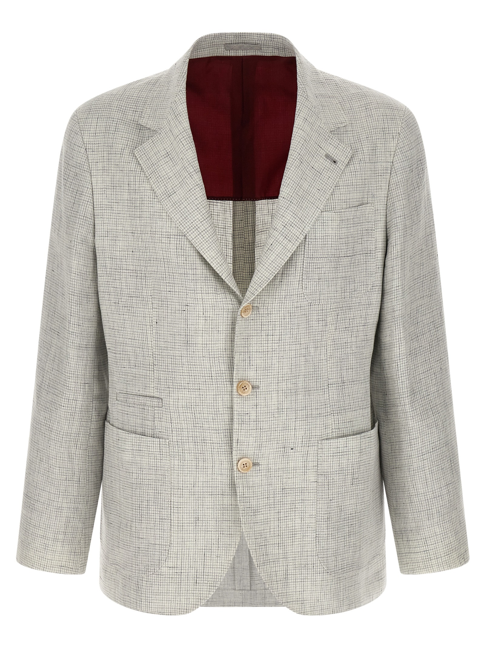 Beige Linen Blazer