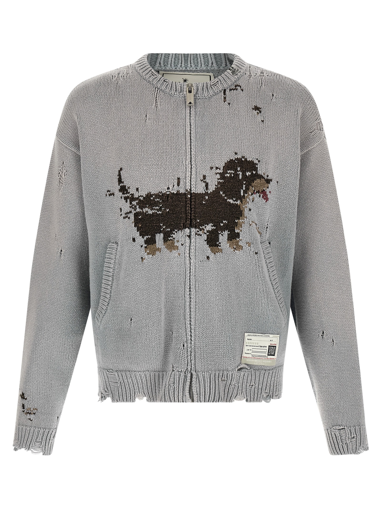 Gray Cotton Cardigan