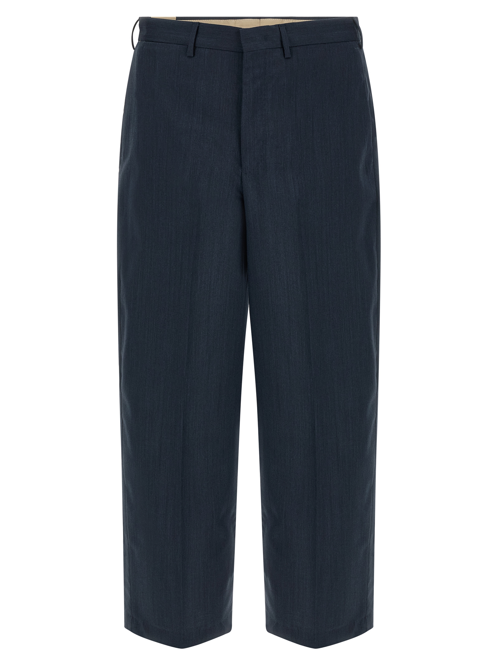 Blue Virgin Wool Dress Pants