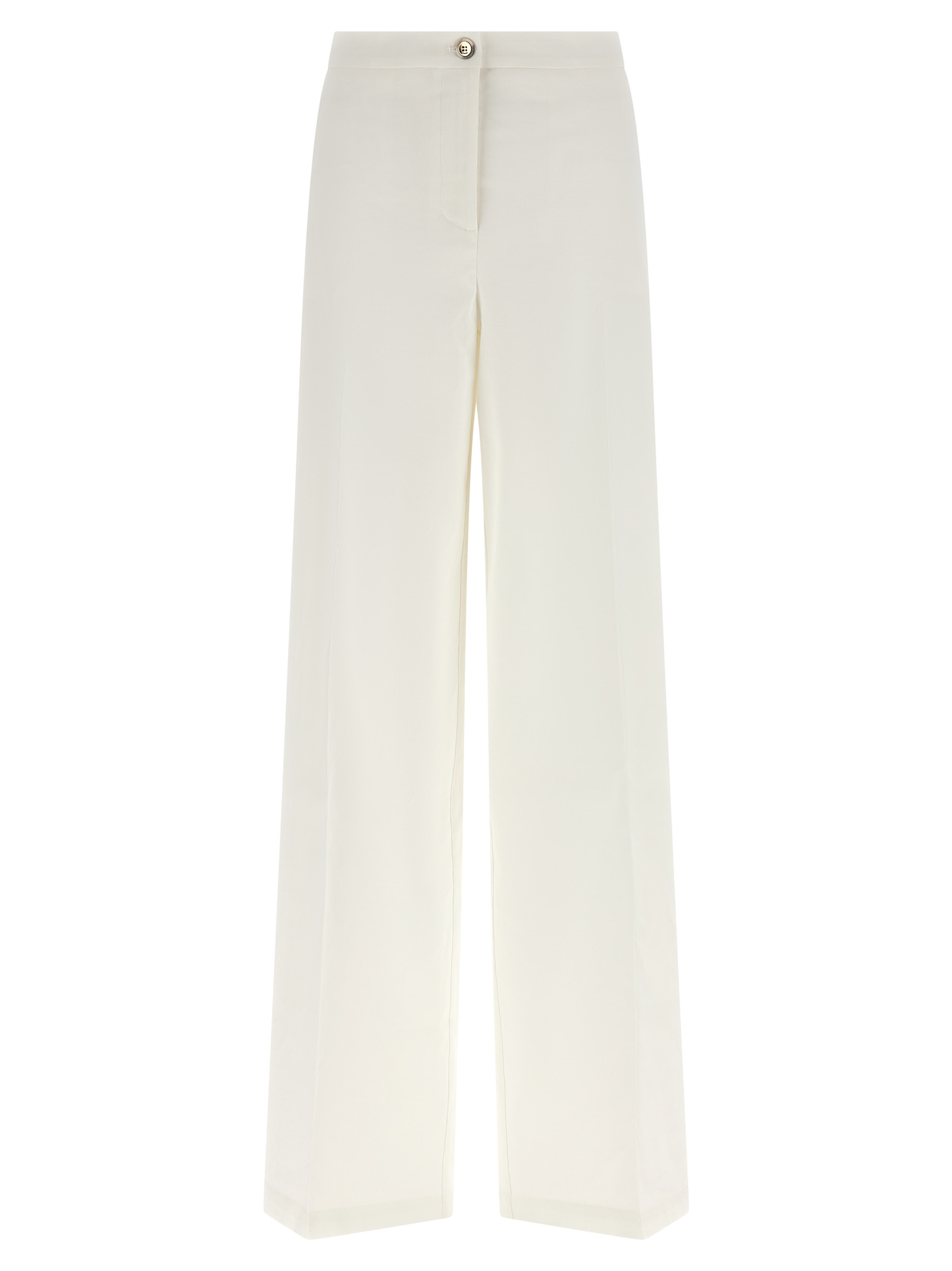 White Linen Casual Pants