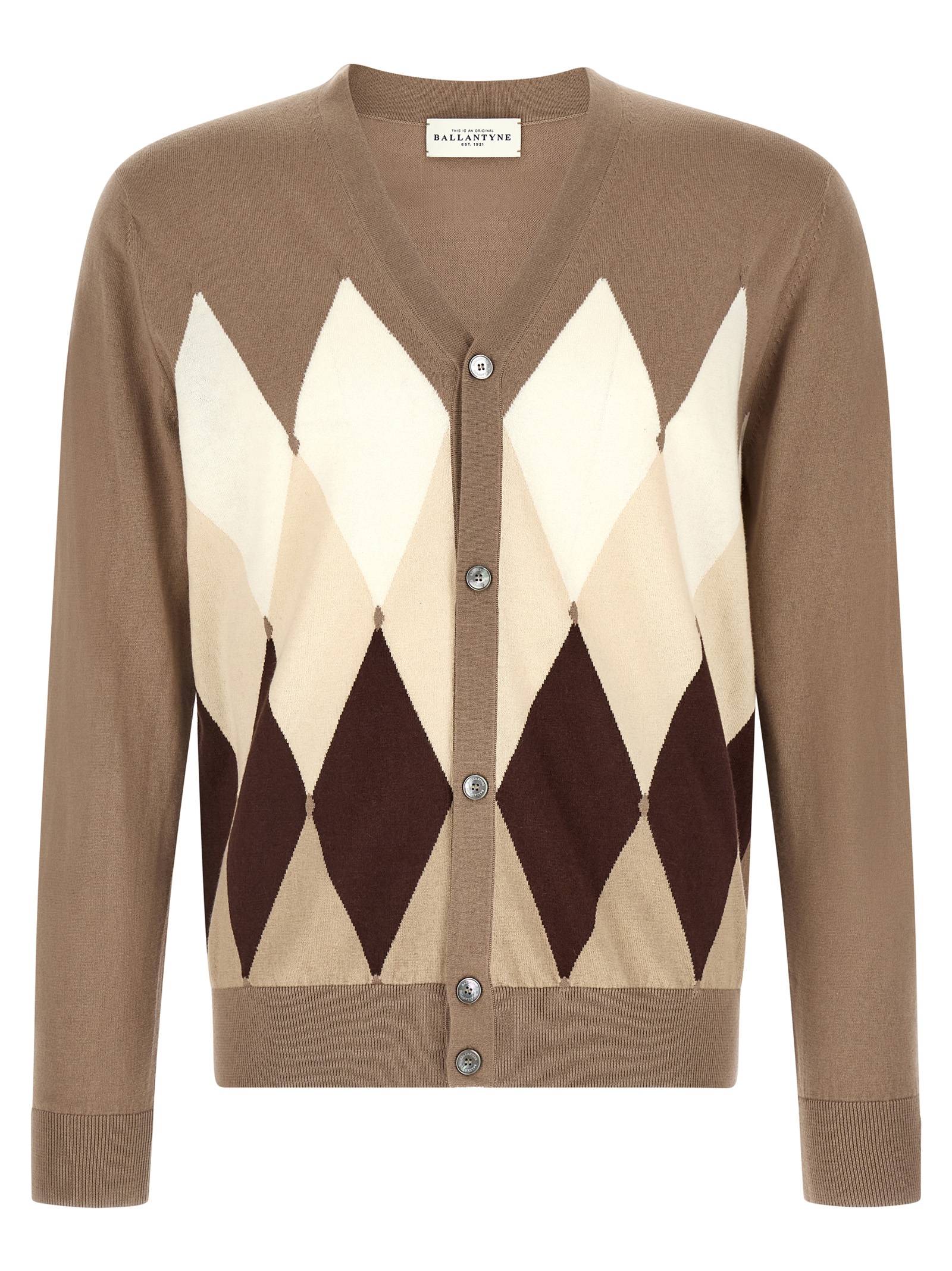 Brown Cotton Cardigan