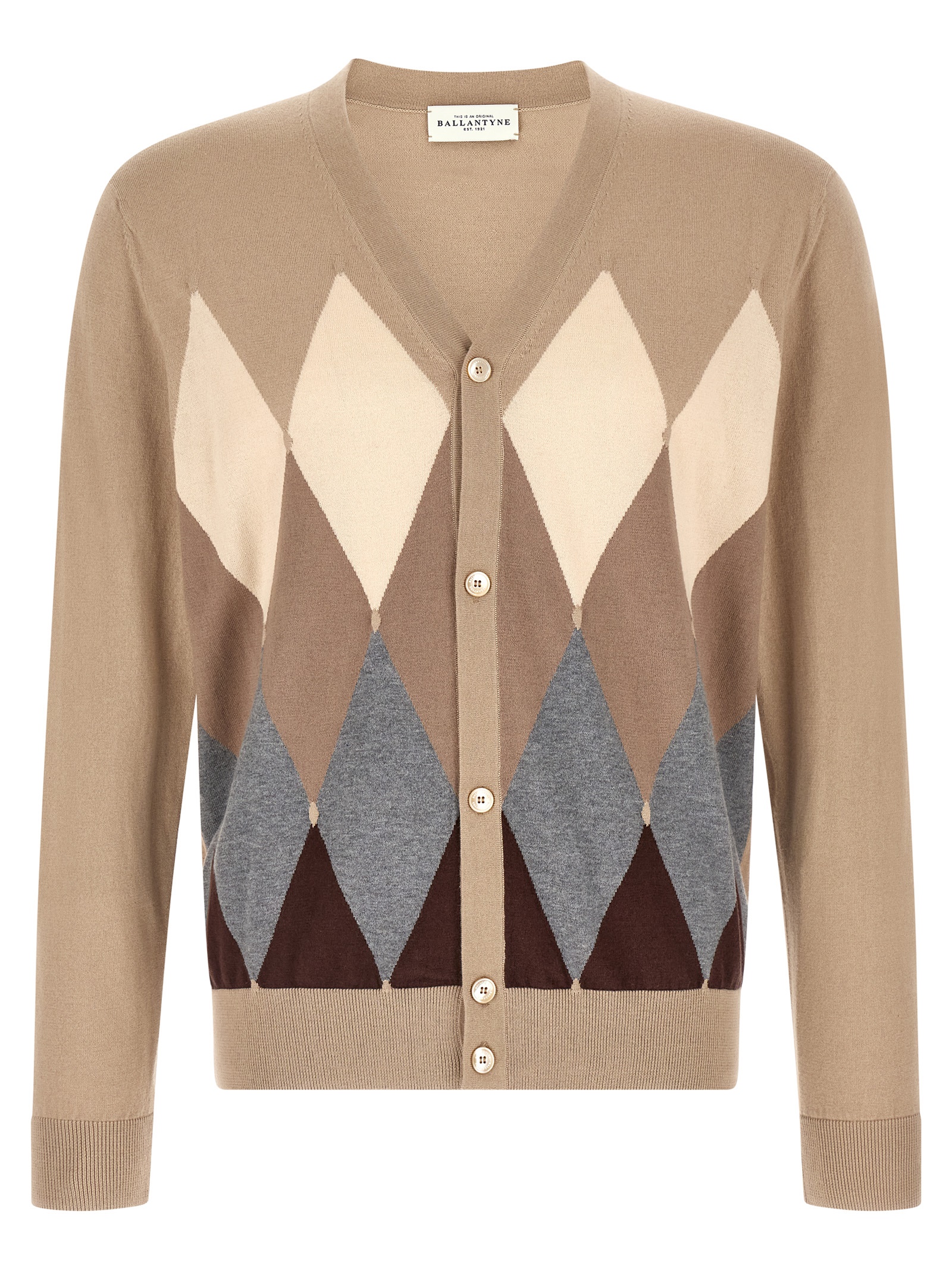Beige Cotton Cardigan