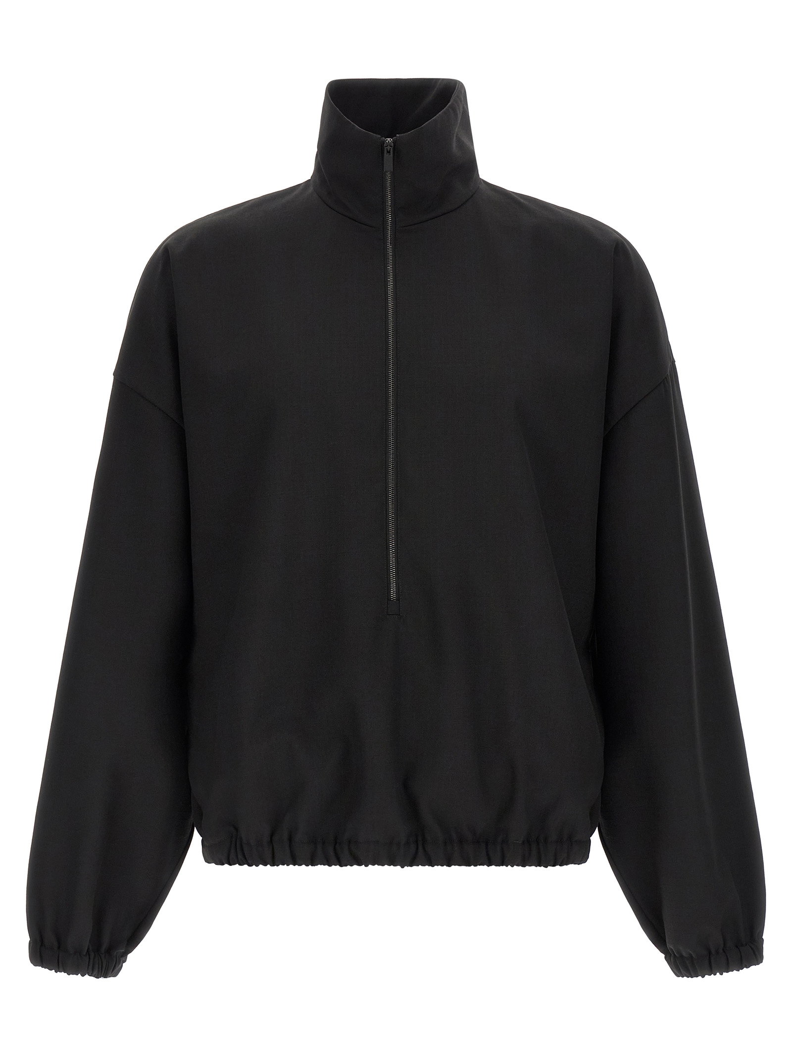 Black Virgin Wool Sweatshirt