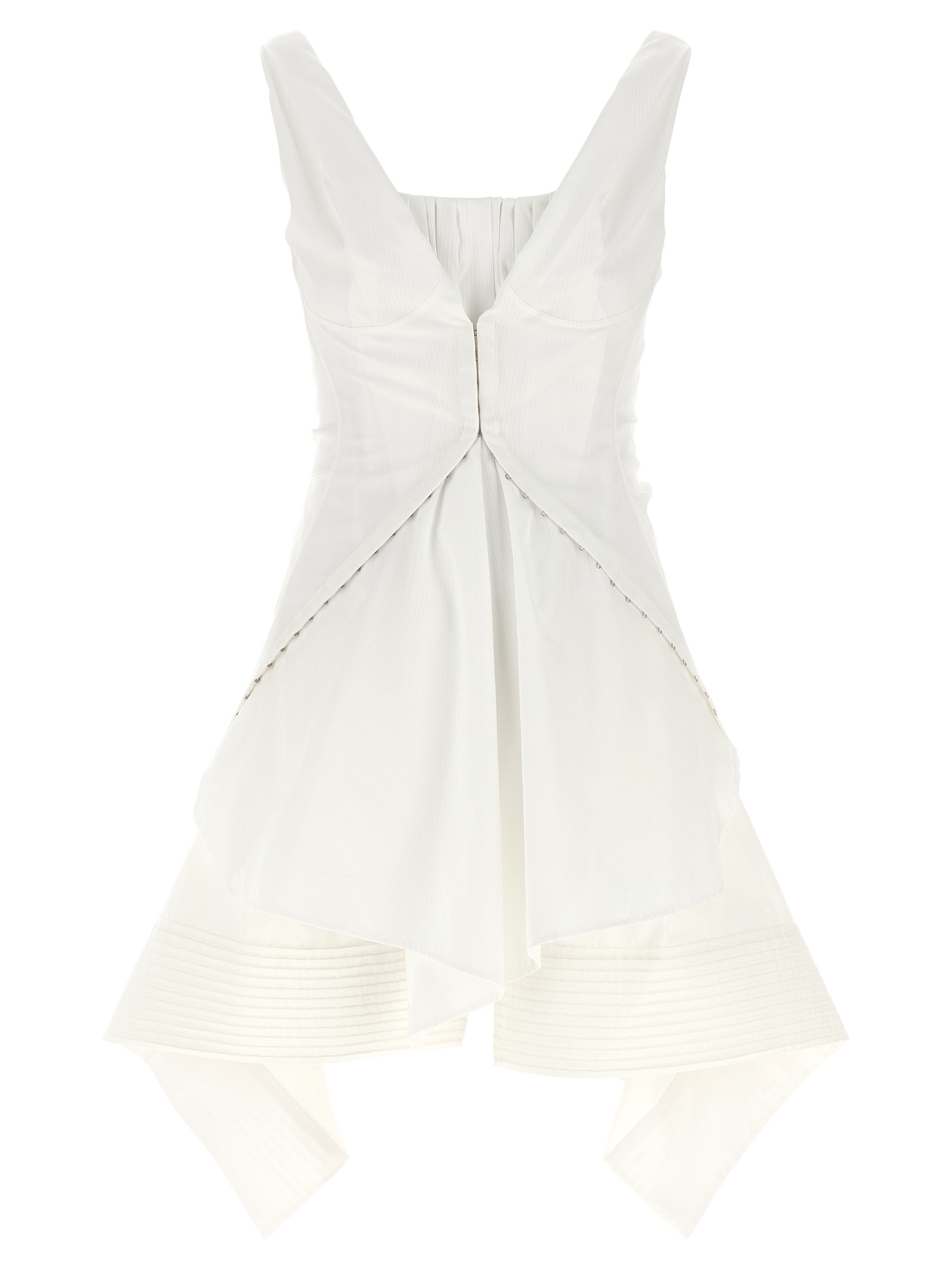 Alexander McQueen White Cotton Short Dress - Women