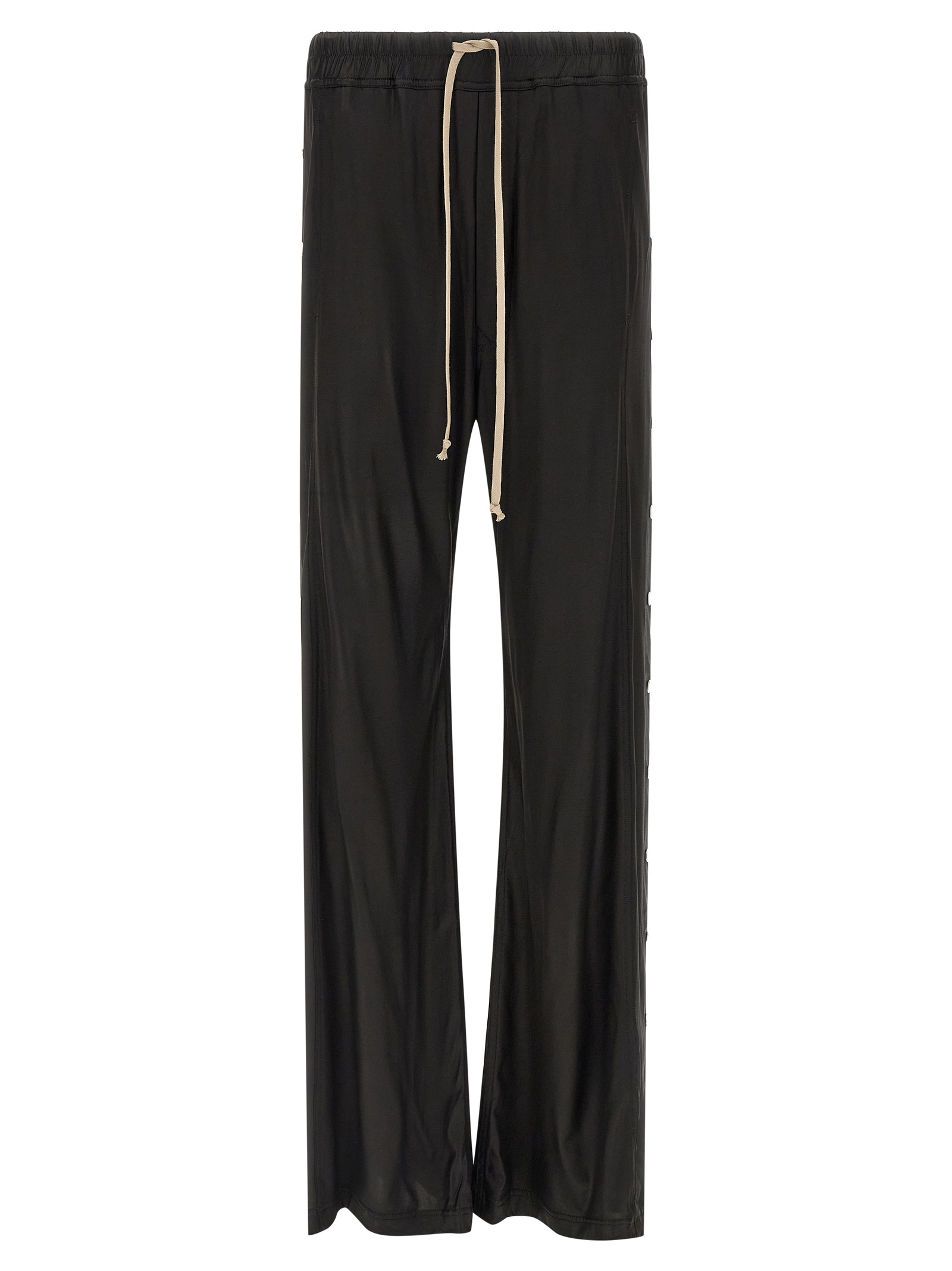 Black Acetate Casual Pants