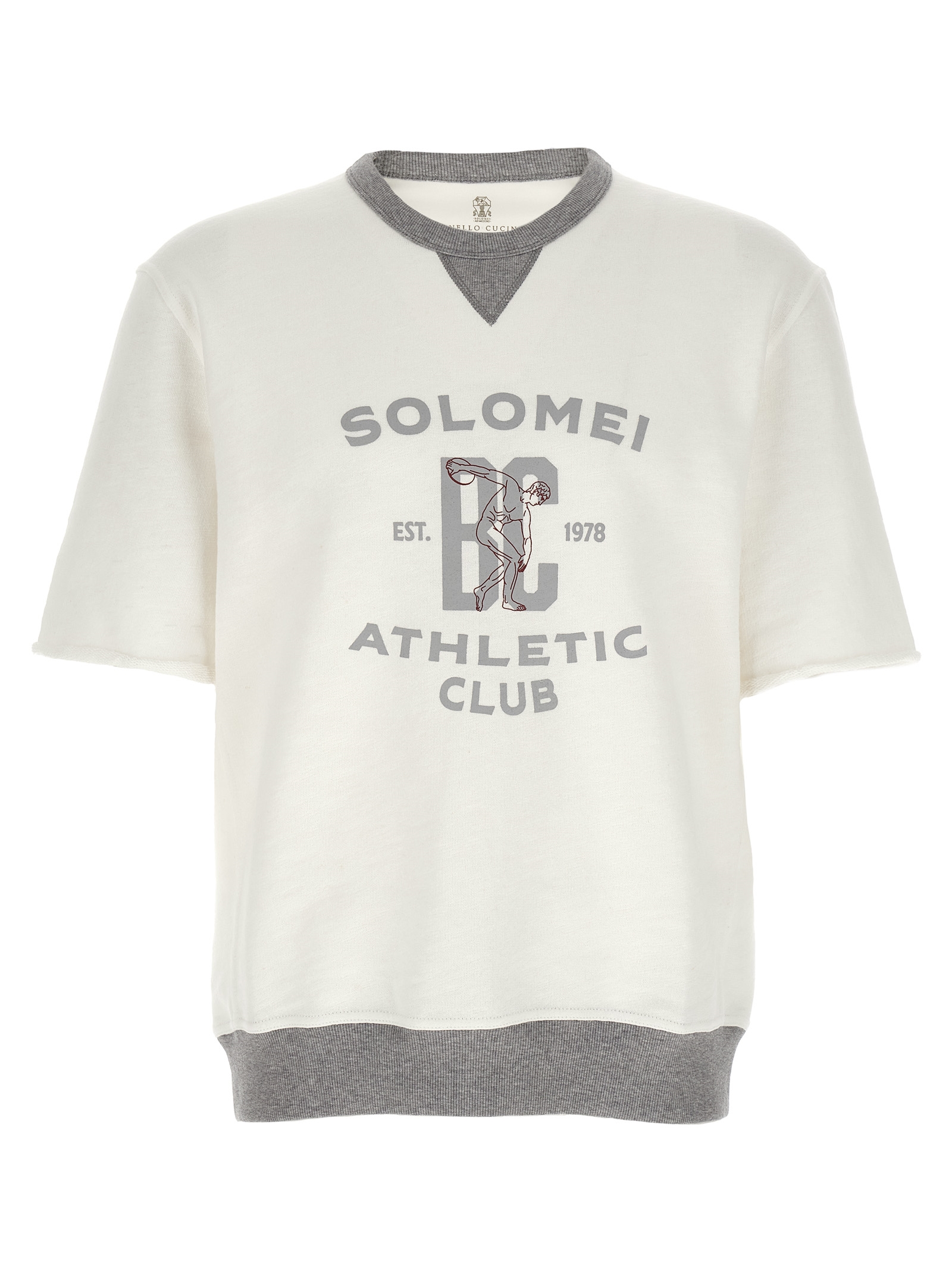White Cotton Sweatshirt