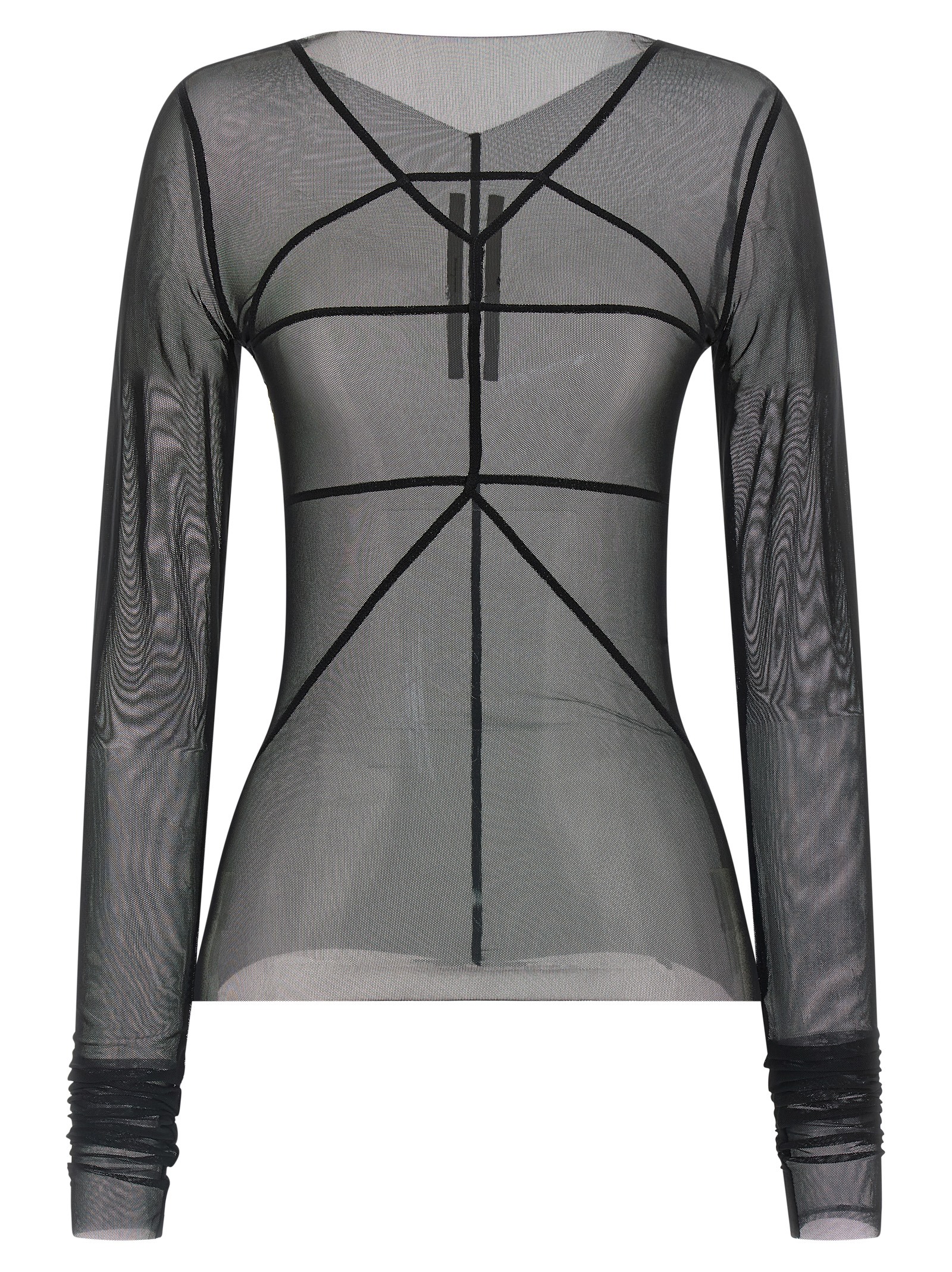 Black Nylon Cardigan