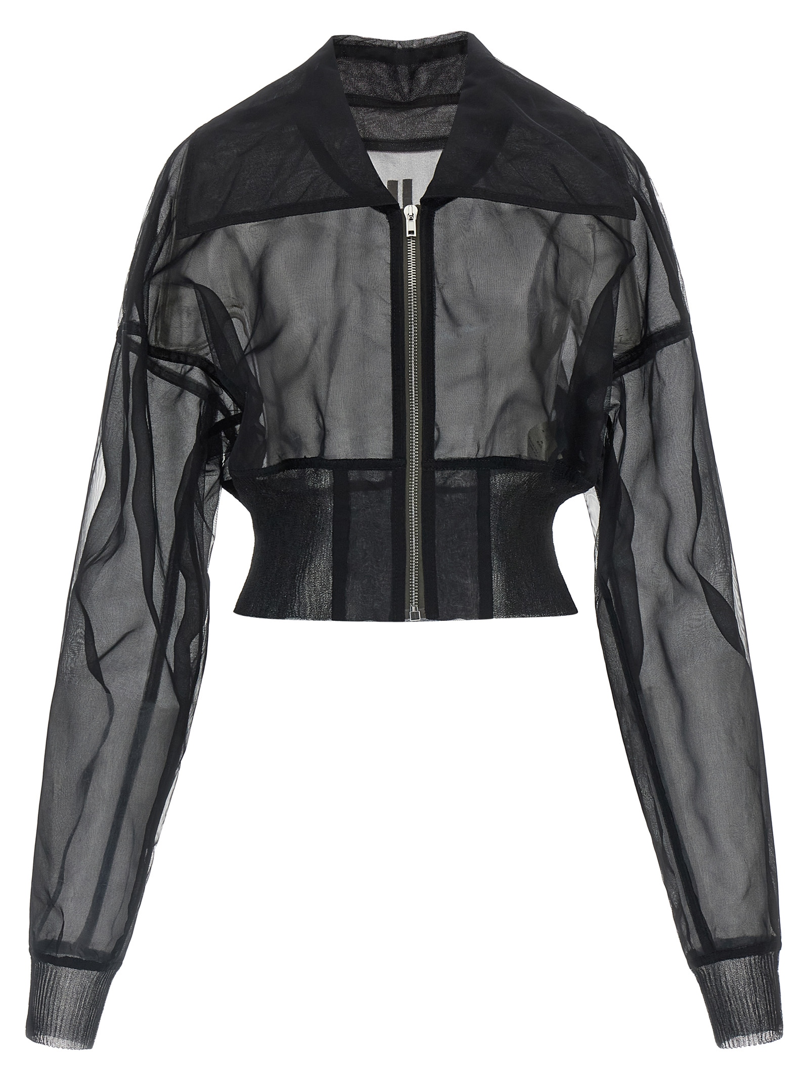 Black Nylon Bomber