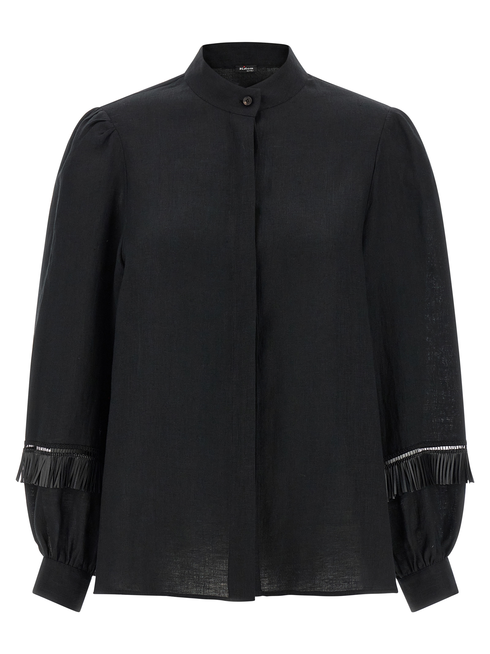 Black Linen Blouse