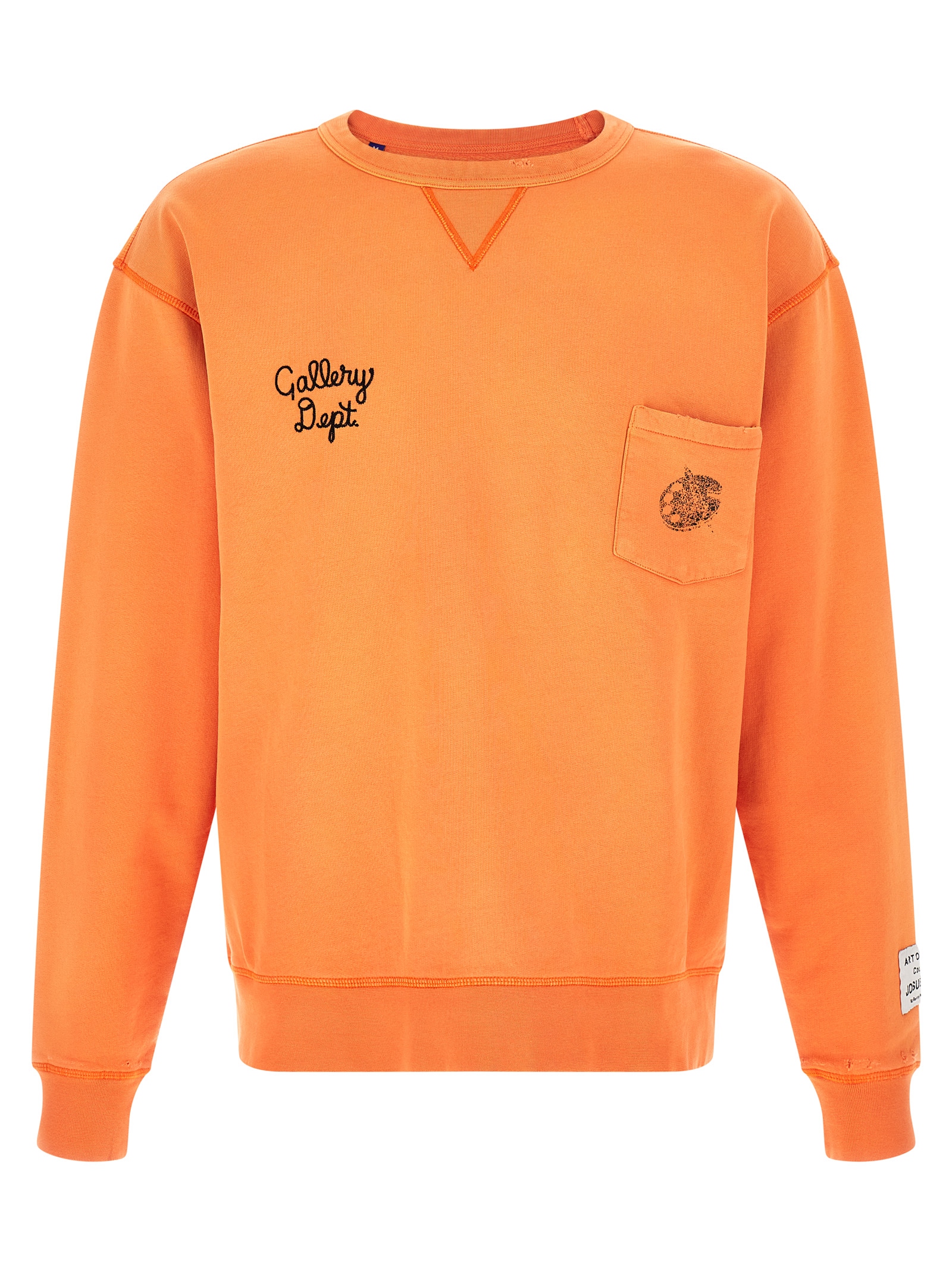 Orange Cotton Sweatshirt