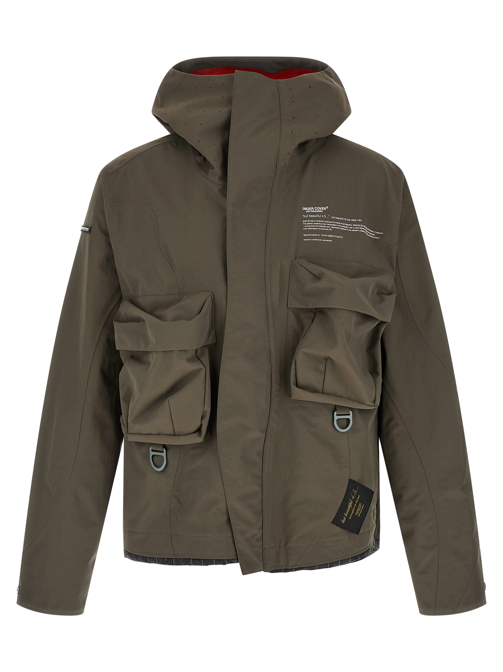 Gray Nylon Parka