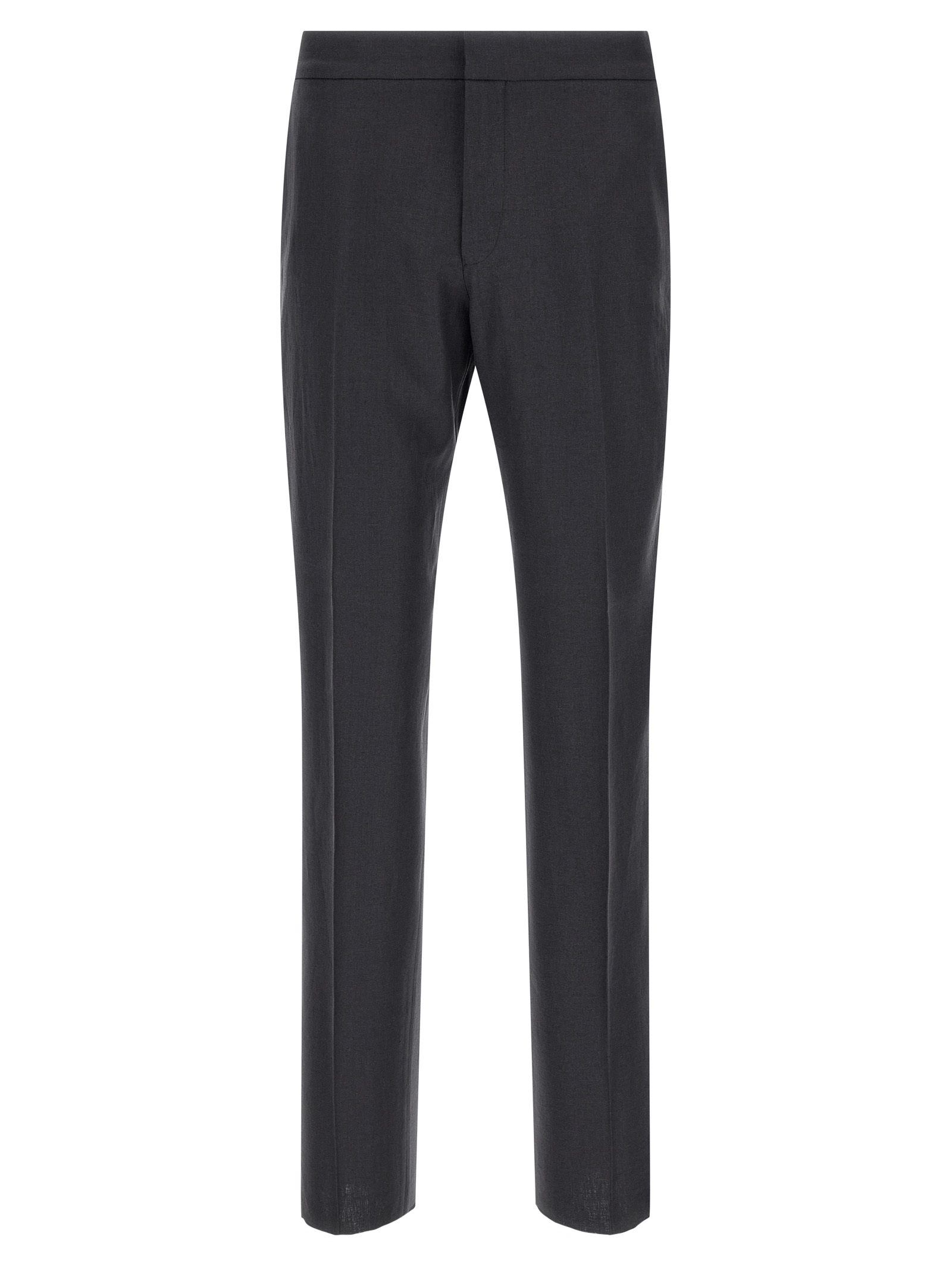 Blue Linen Dress Pants