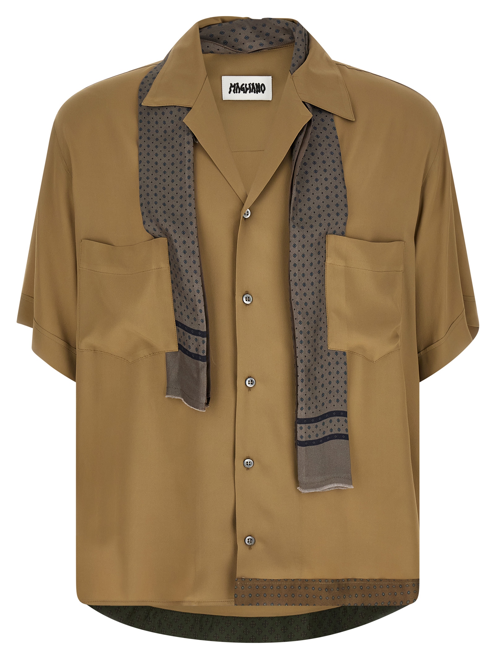 Beige Acetate Blouse