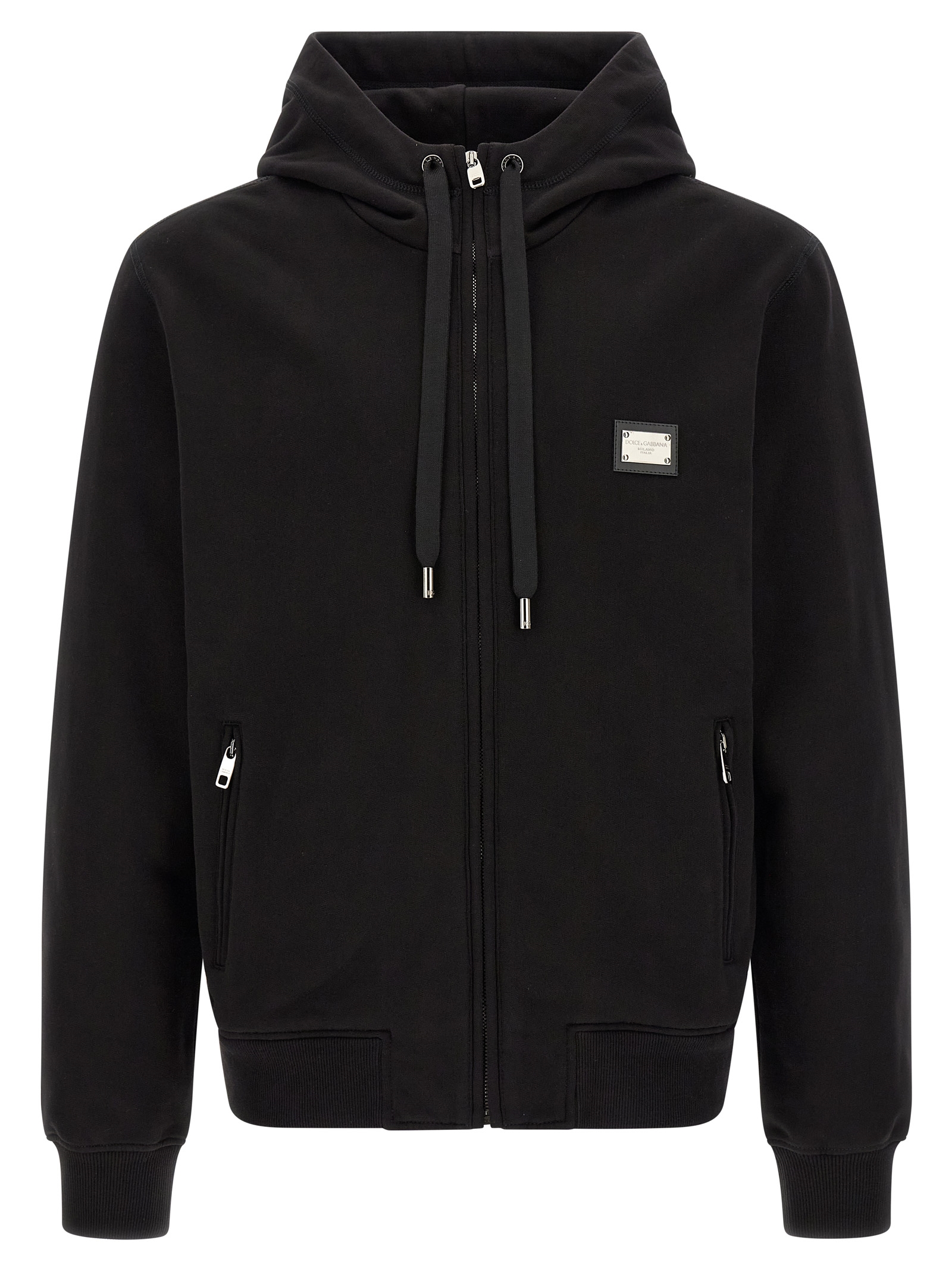 Black Cotton Sweatshirt
