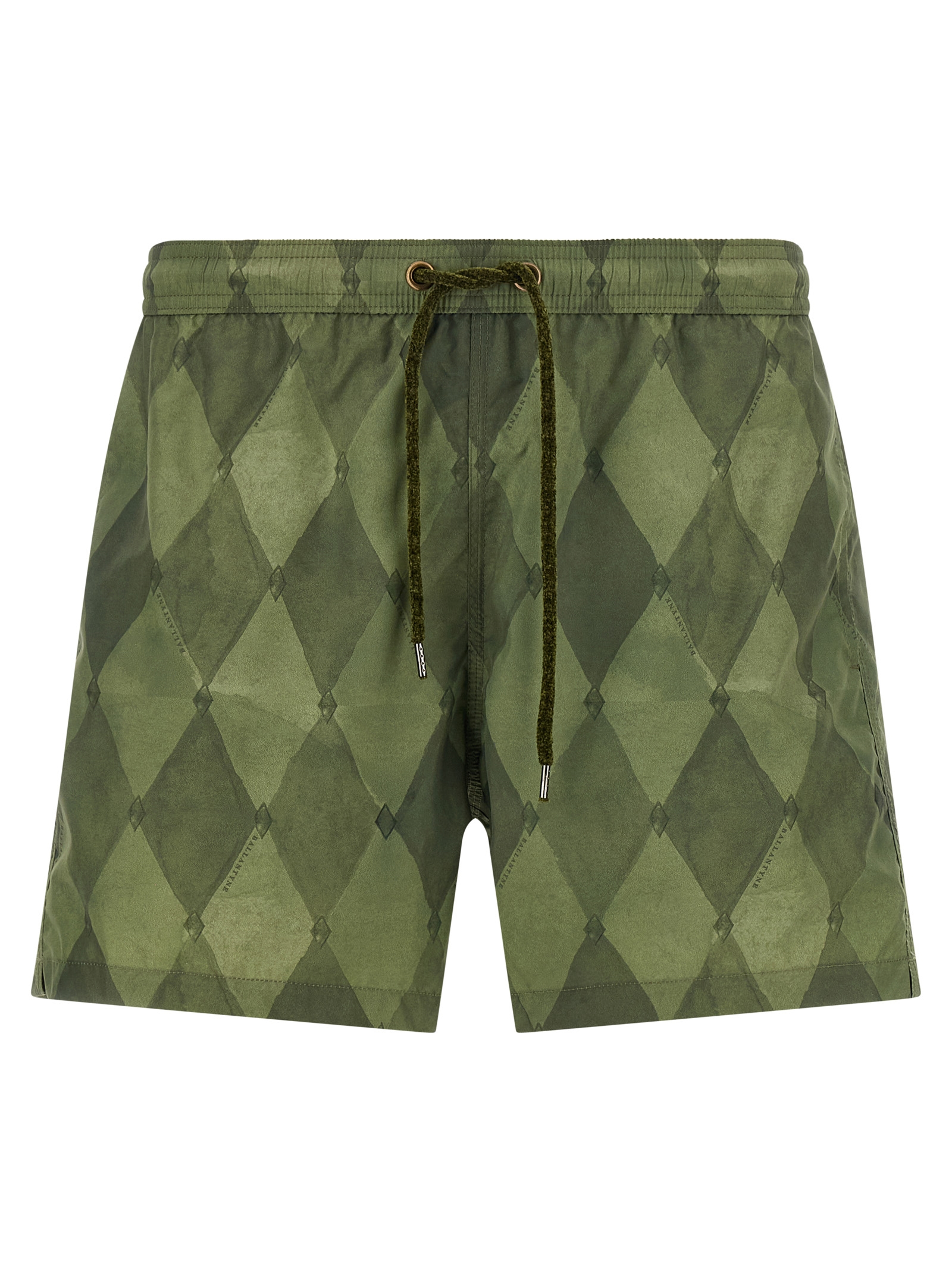 Bicolor Polyester Swim Shorts