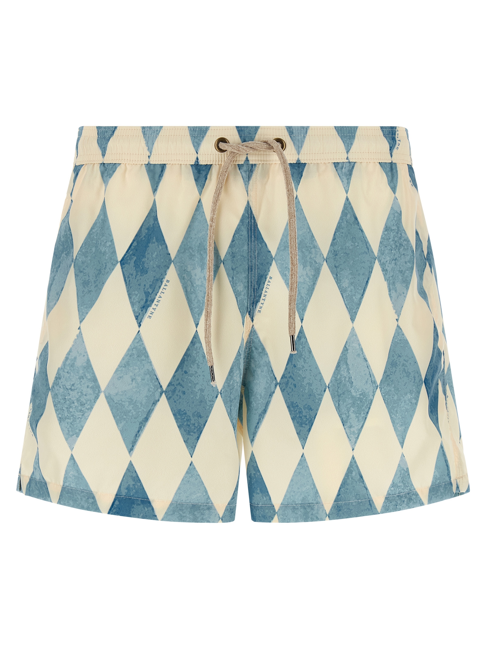 Blue Polyester Swim Shorts