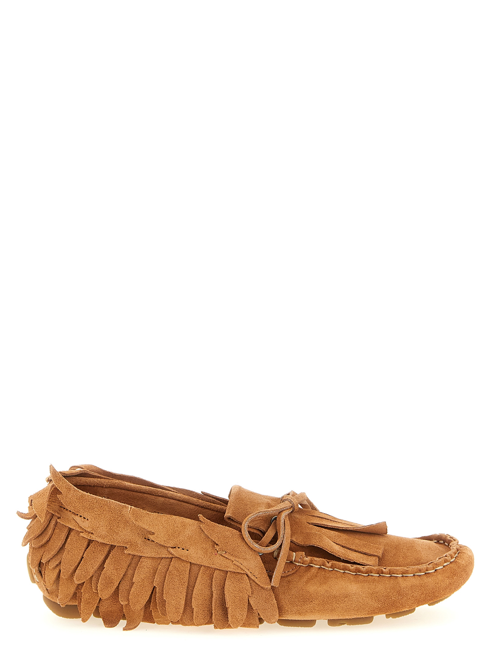 Brown Calfskin Slip-On Loafers