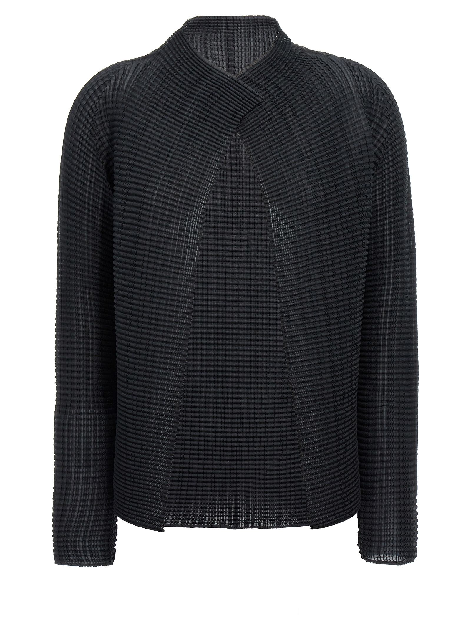 Black Polyester Cardigan