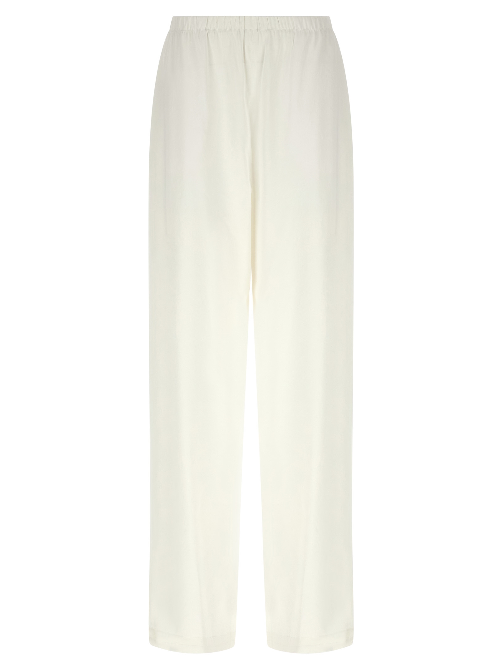 White Linen Casual Pants