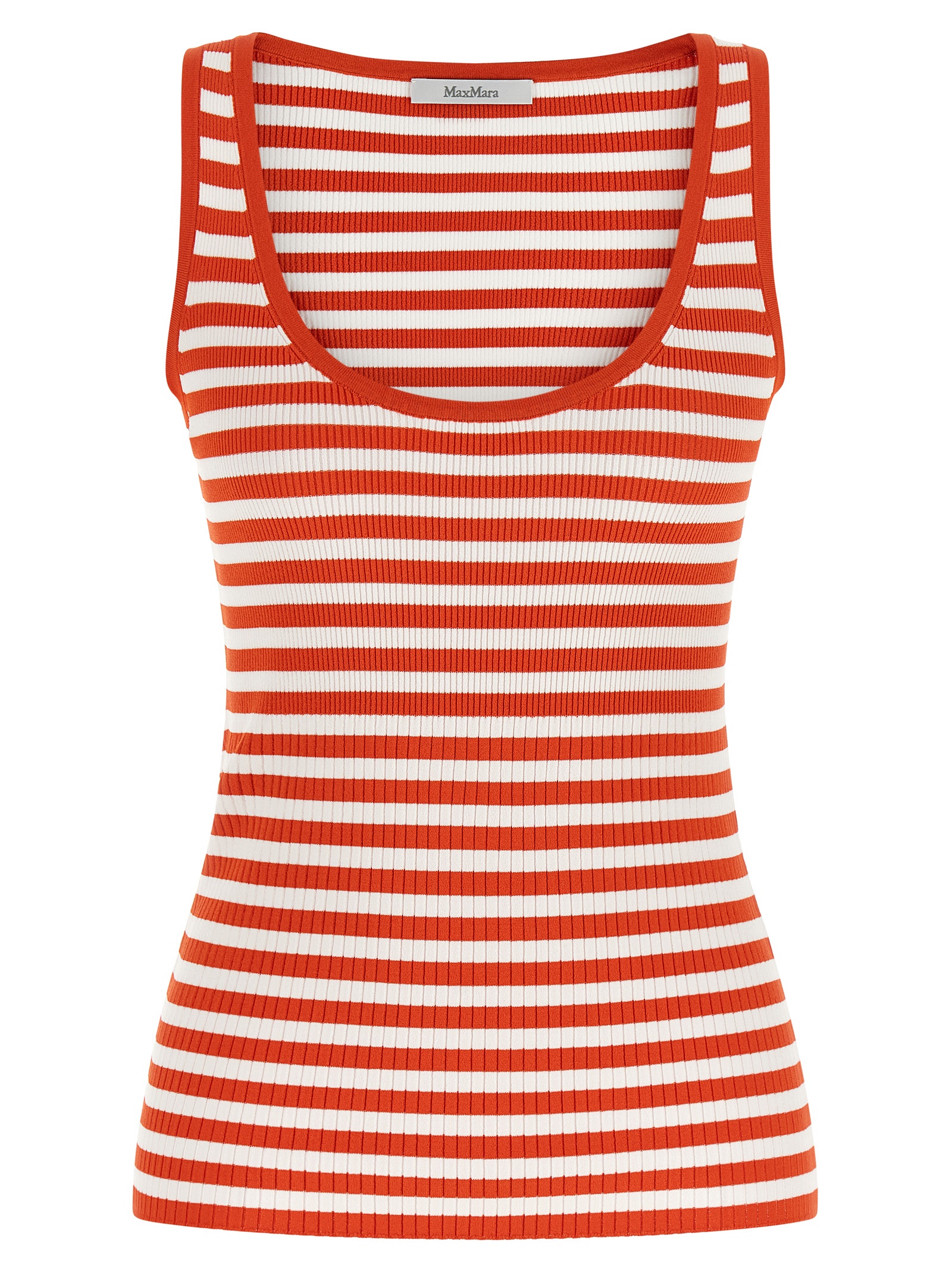 Multicolor Viscose Sleeveles T-Shirt