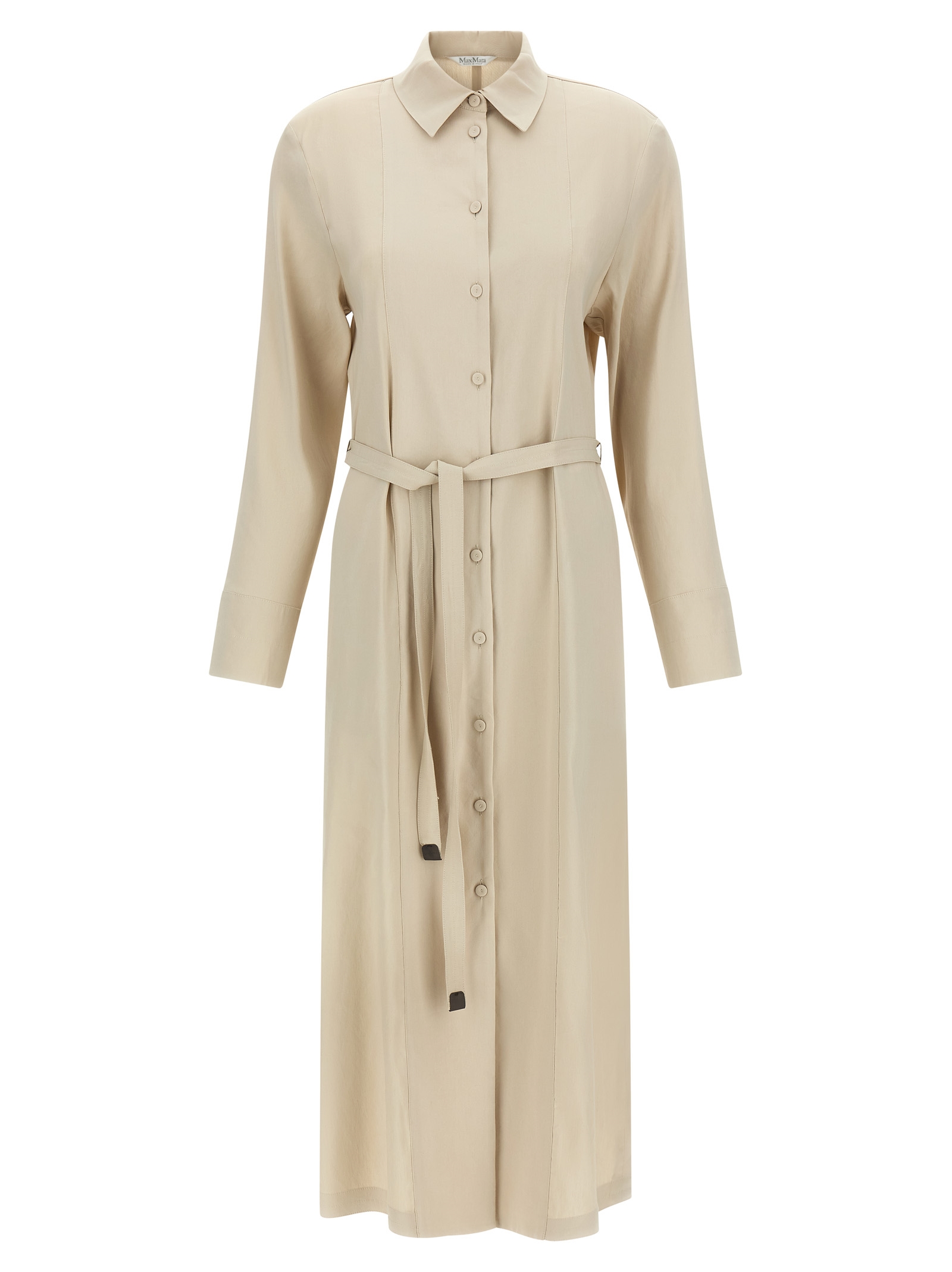 Max Mara Beige Linen Long Dress - Women