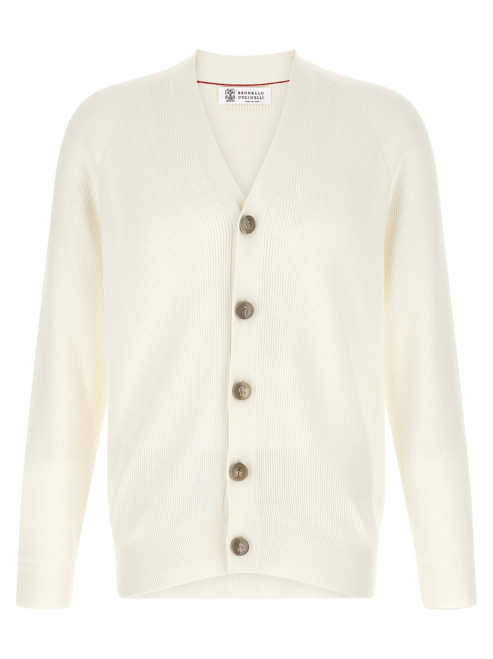 White Cotton Cardigan