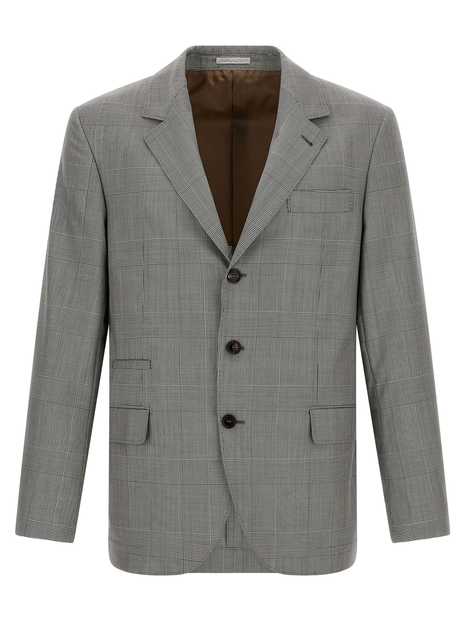 Gray Virgin Wool Blazer