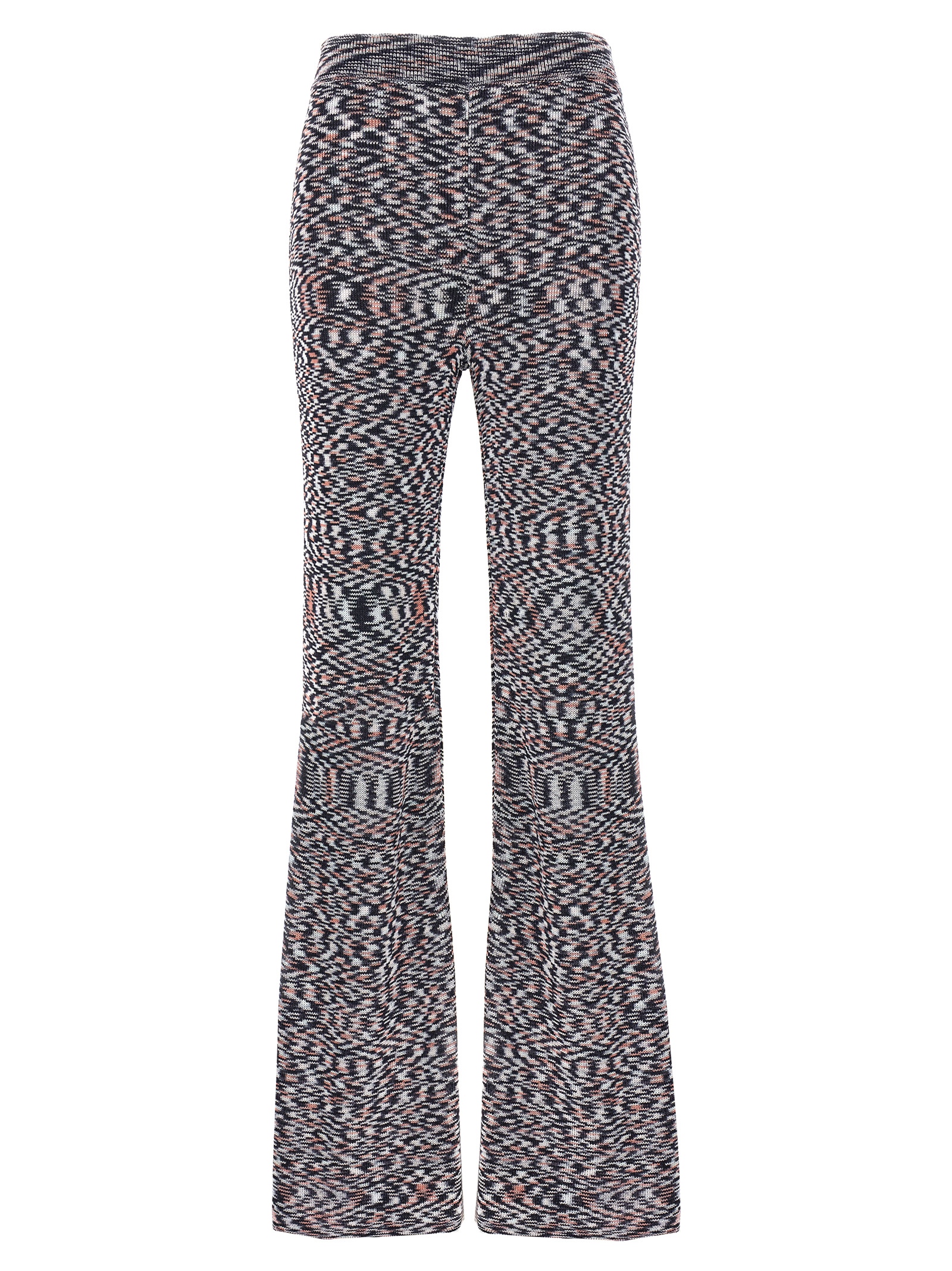 Multicolor Viscose Flared Pants