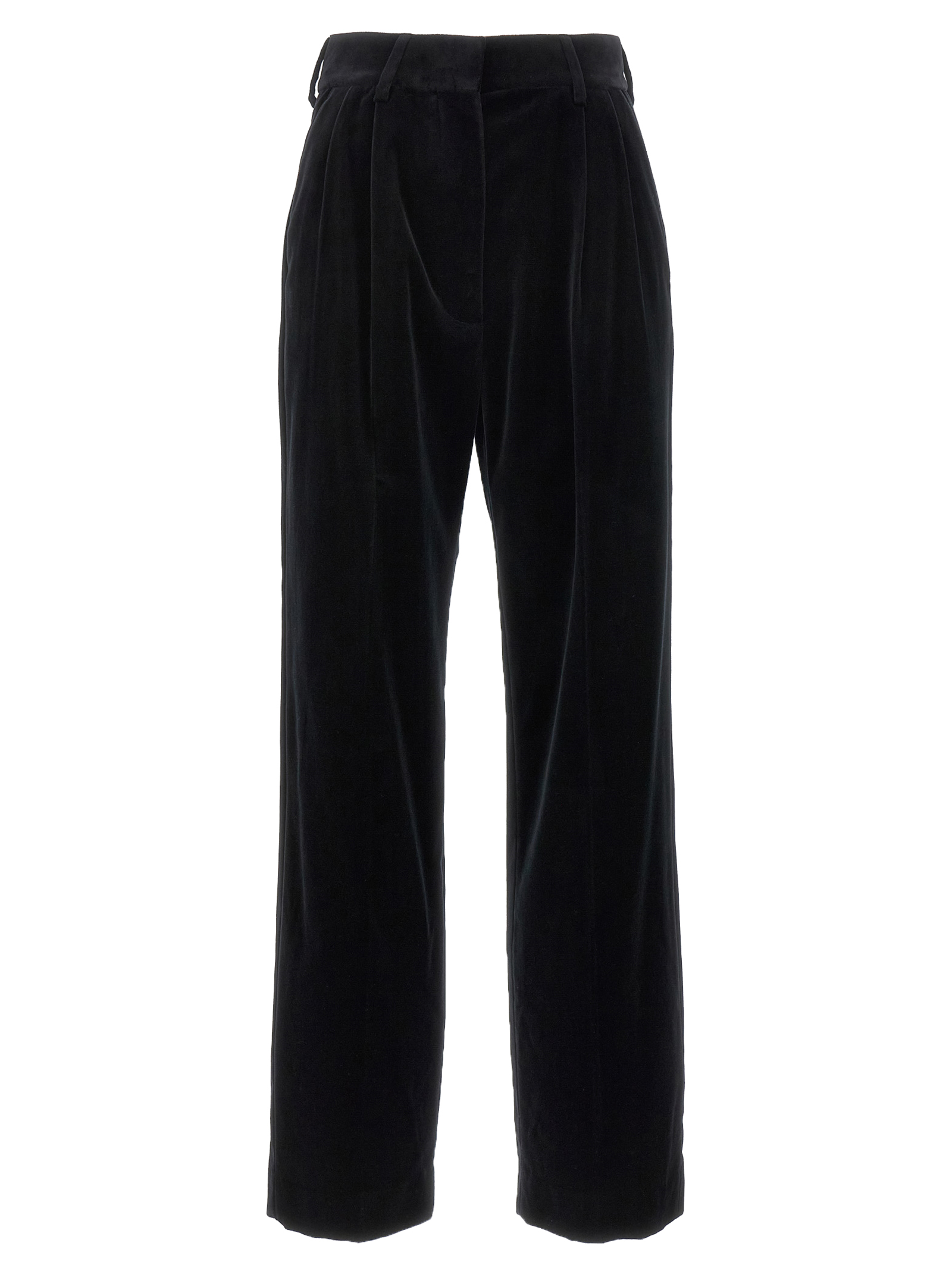 Black Cotton Dress Pants