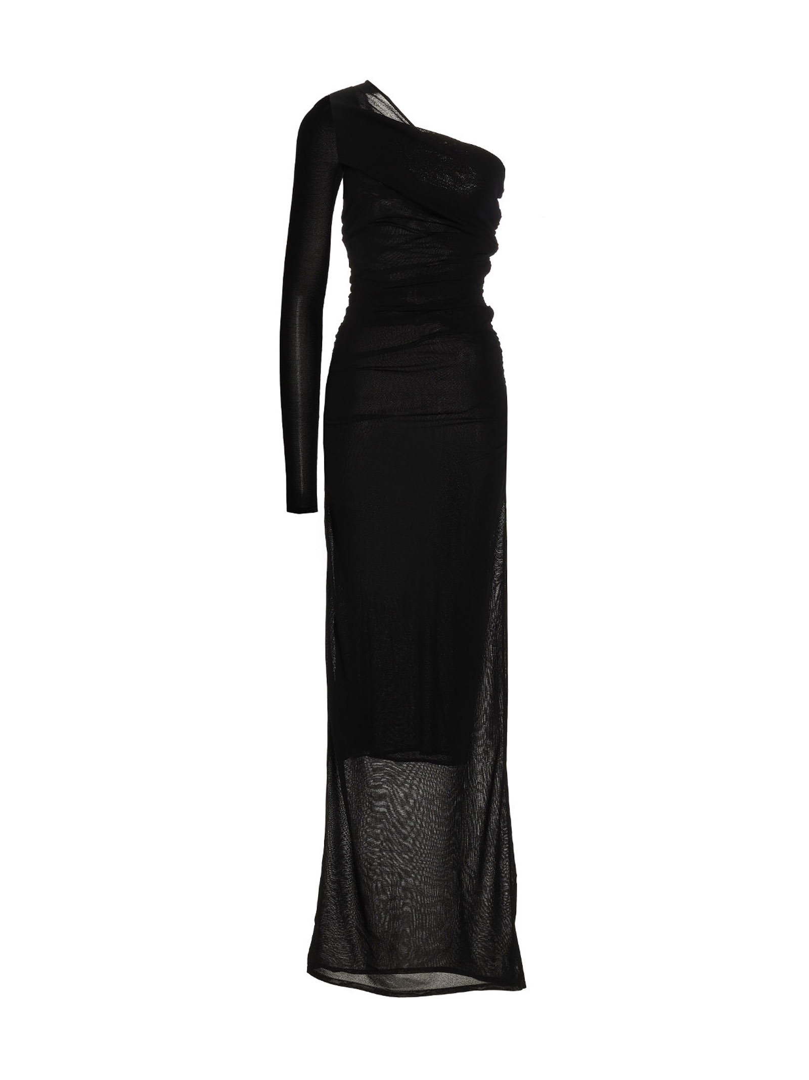 Black Viscose Long Dress