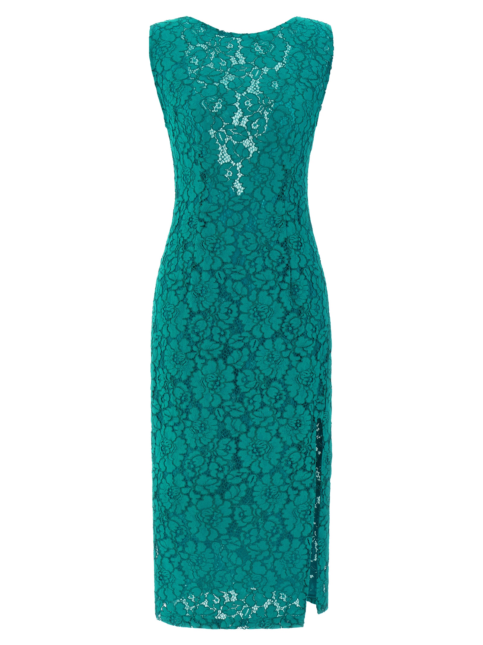 Bicolor Cotton Midi Dress