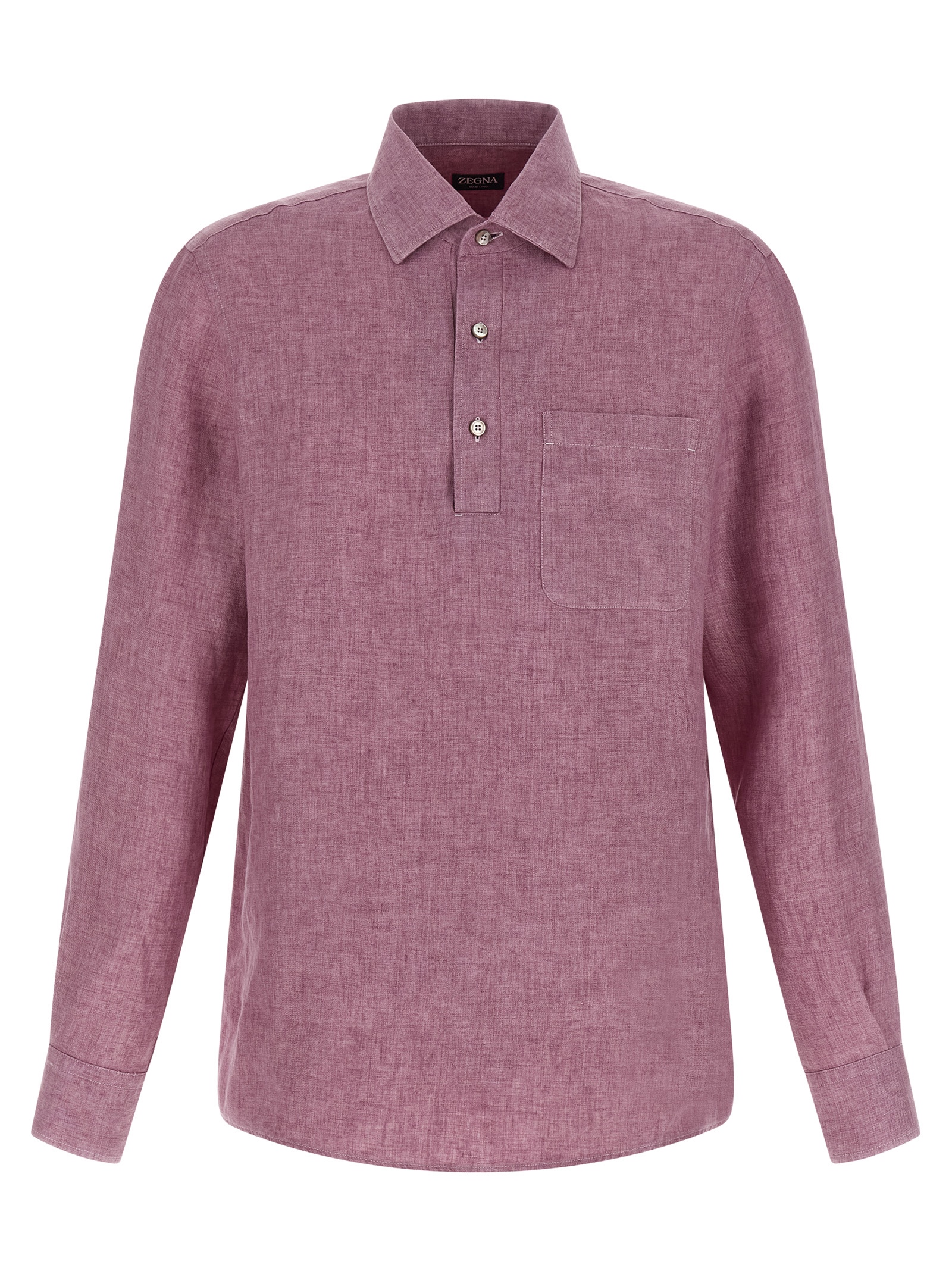 Multicolor Linen Polo Shirt