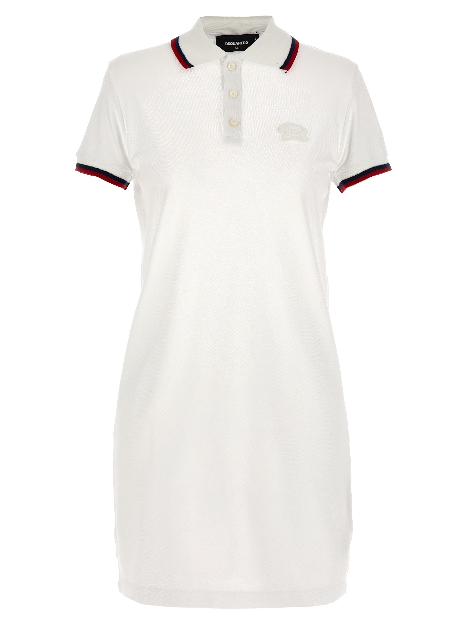 White Cotton Short Dress