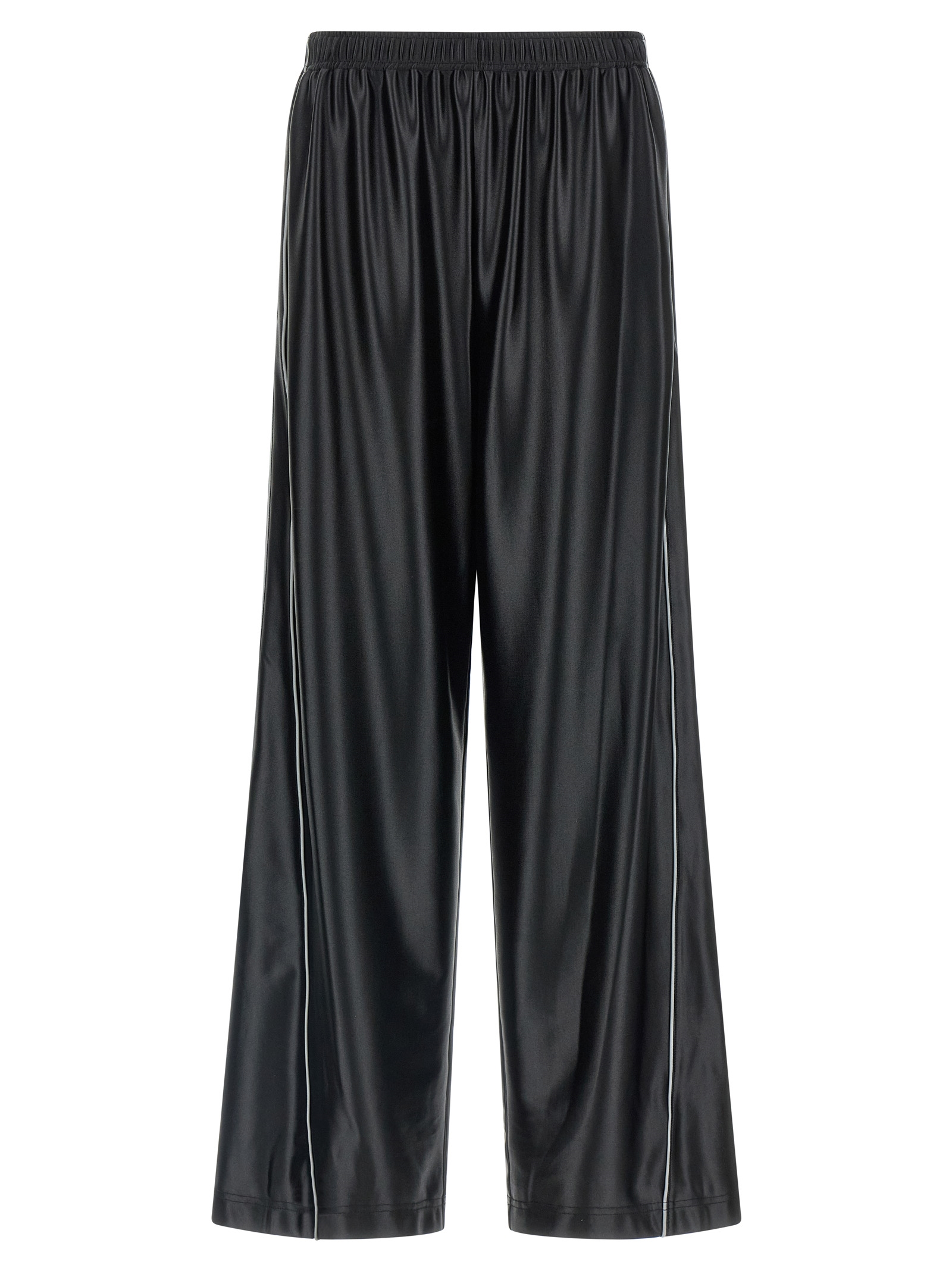 Black Polyester Joggers (Workout Pants)