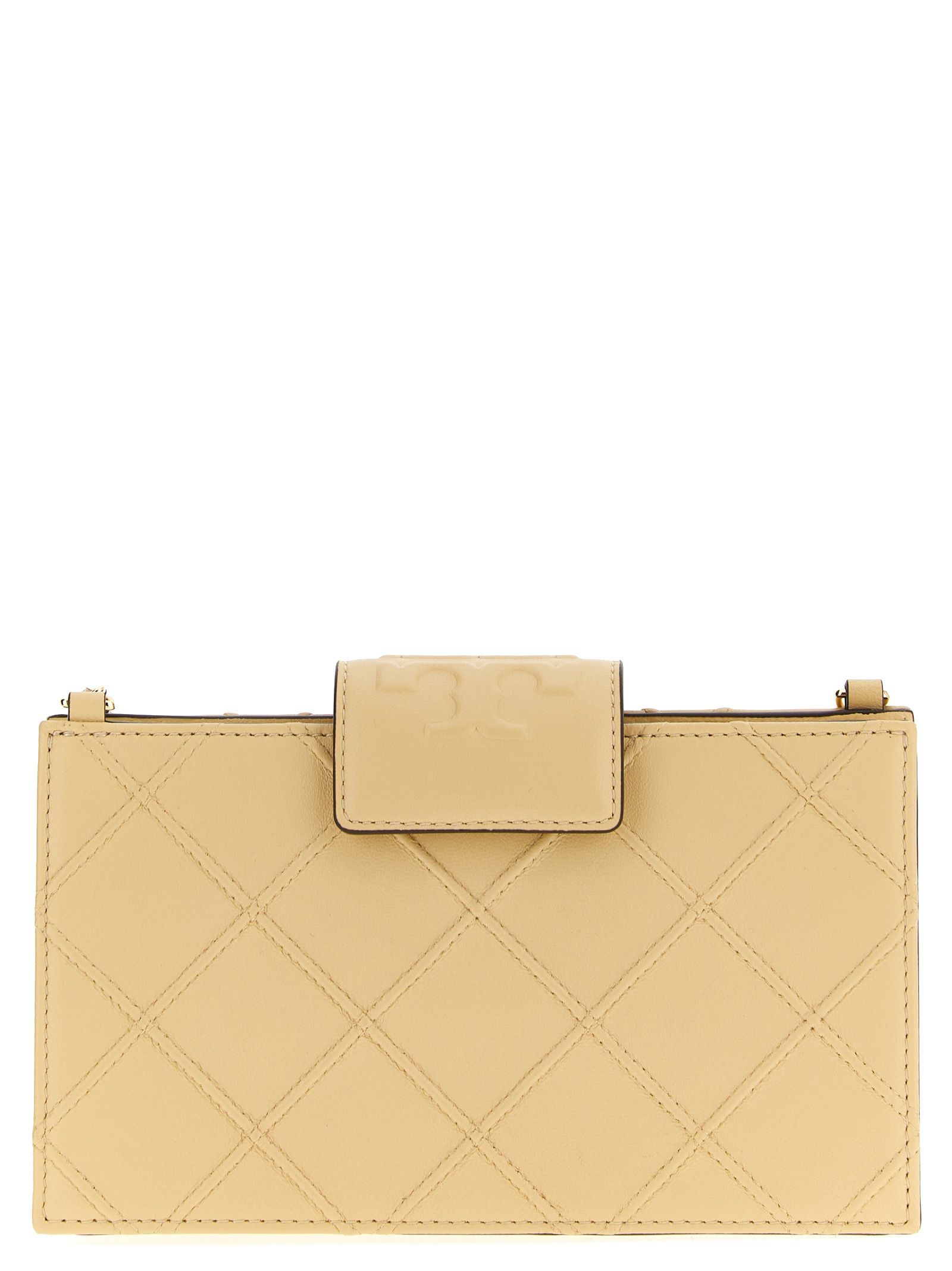 Beige Lamb Leather Cardholder
