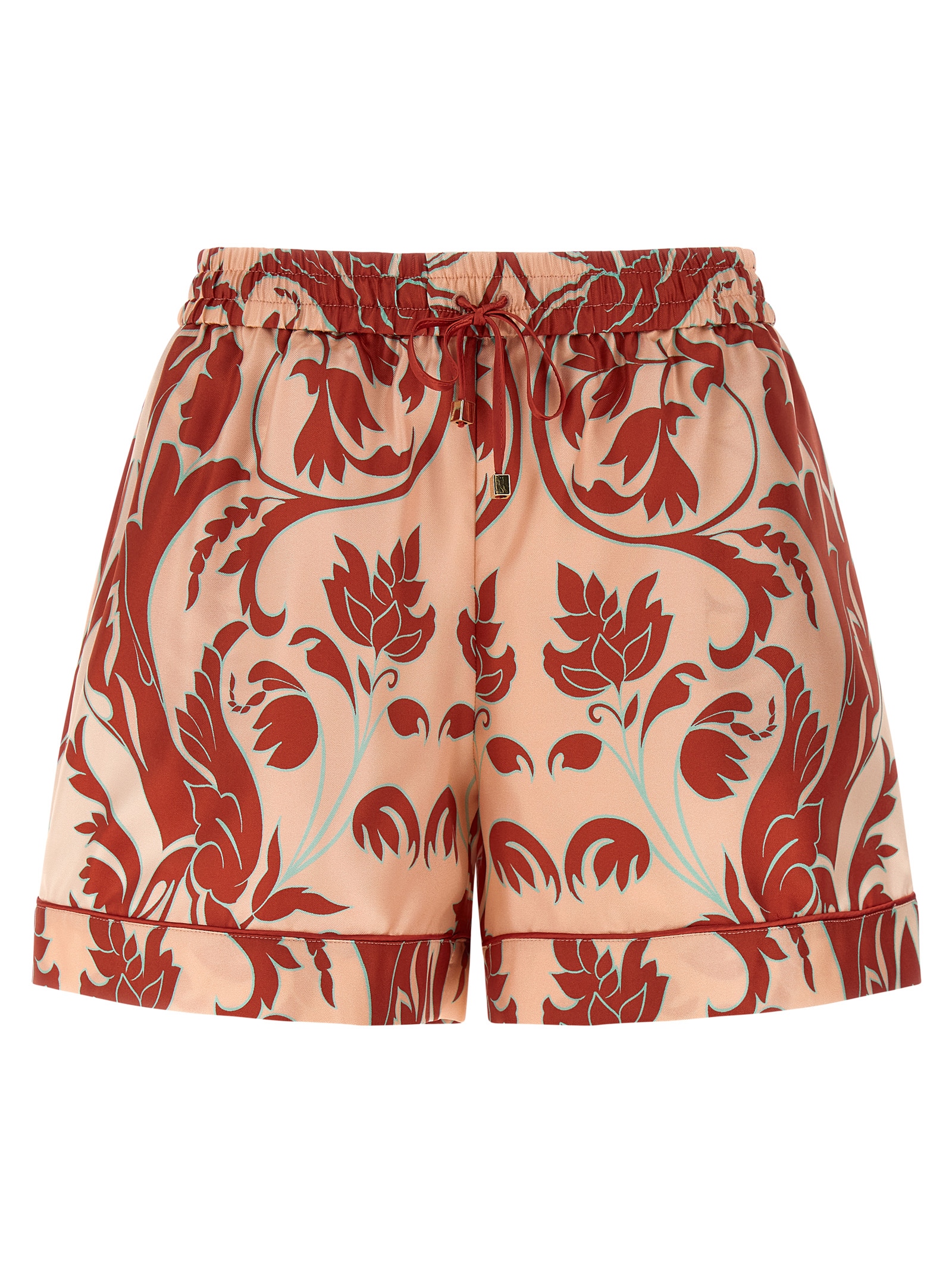 Multicolor Silk Bermuda Shorts