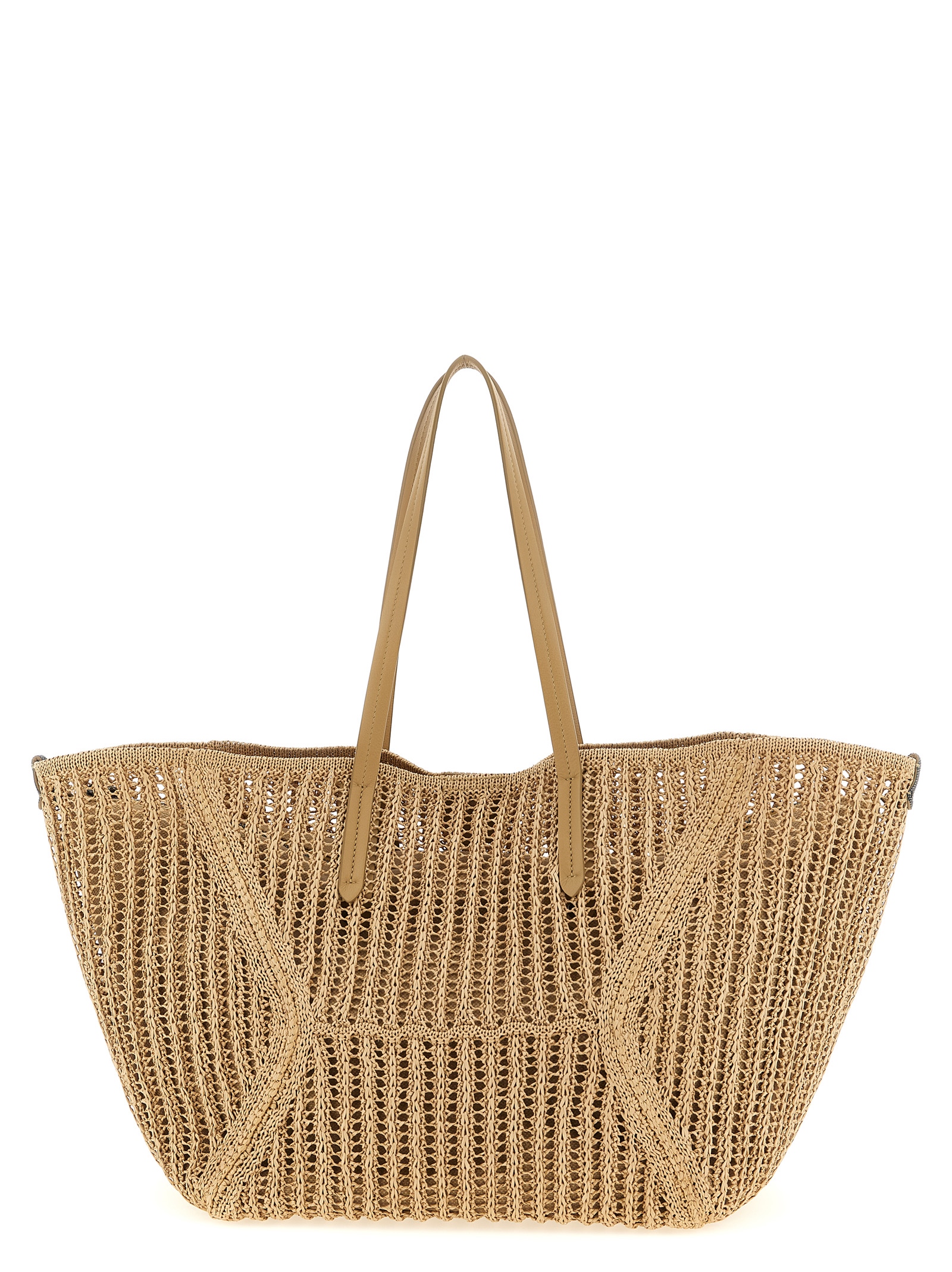 Brunello Cucinelli Beige Polyamide Shoulder Bag - Women