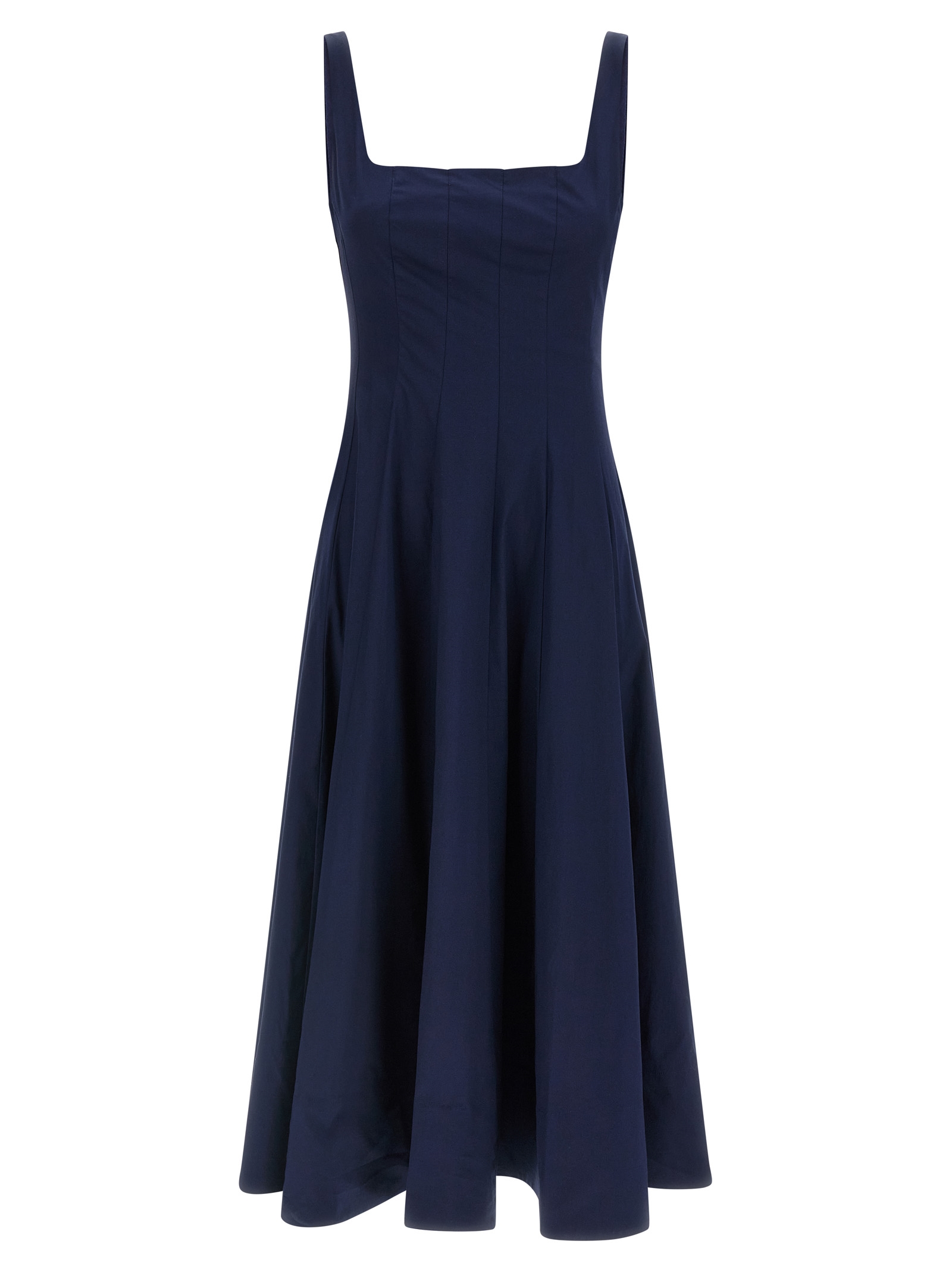 Staud Blue Cotton Midi Dress - Women